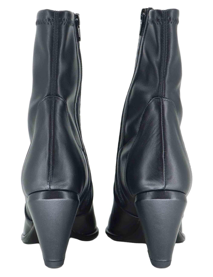 Stivaletti donna in tessuto nero con zip laterale SP1030 001 Spatarella 