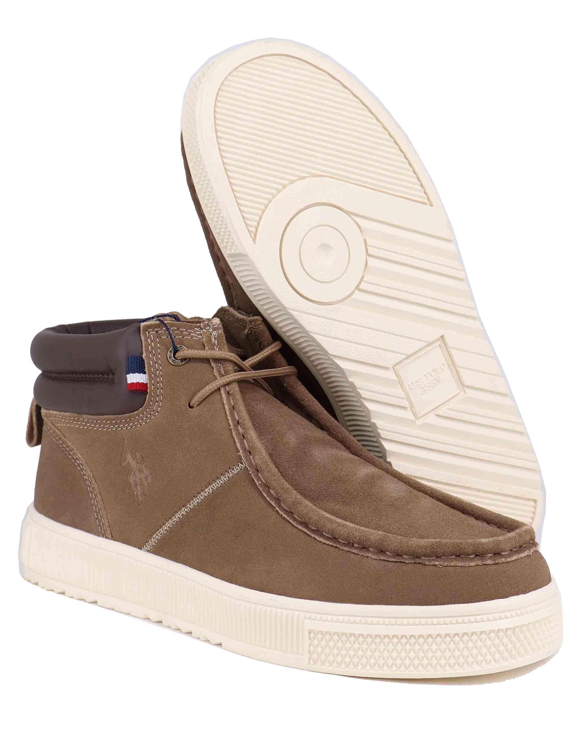 Stivaletti vegan uomo in eco camoscio cuoio BAYAR003M DSY2/TA U.S. Polo Assn. 