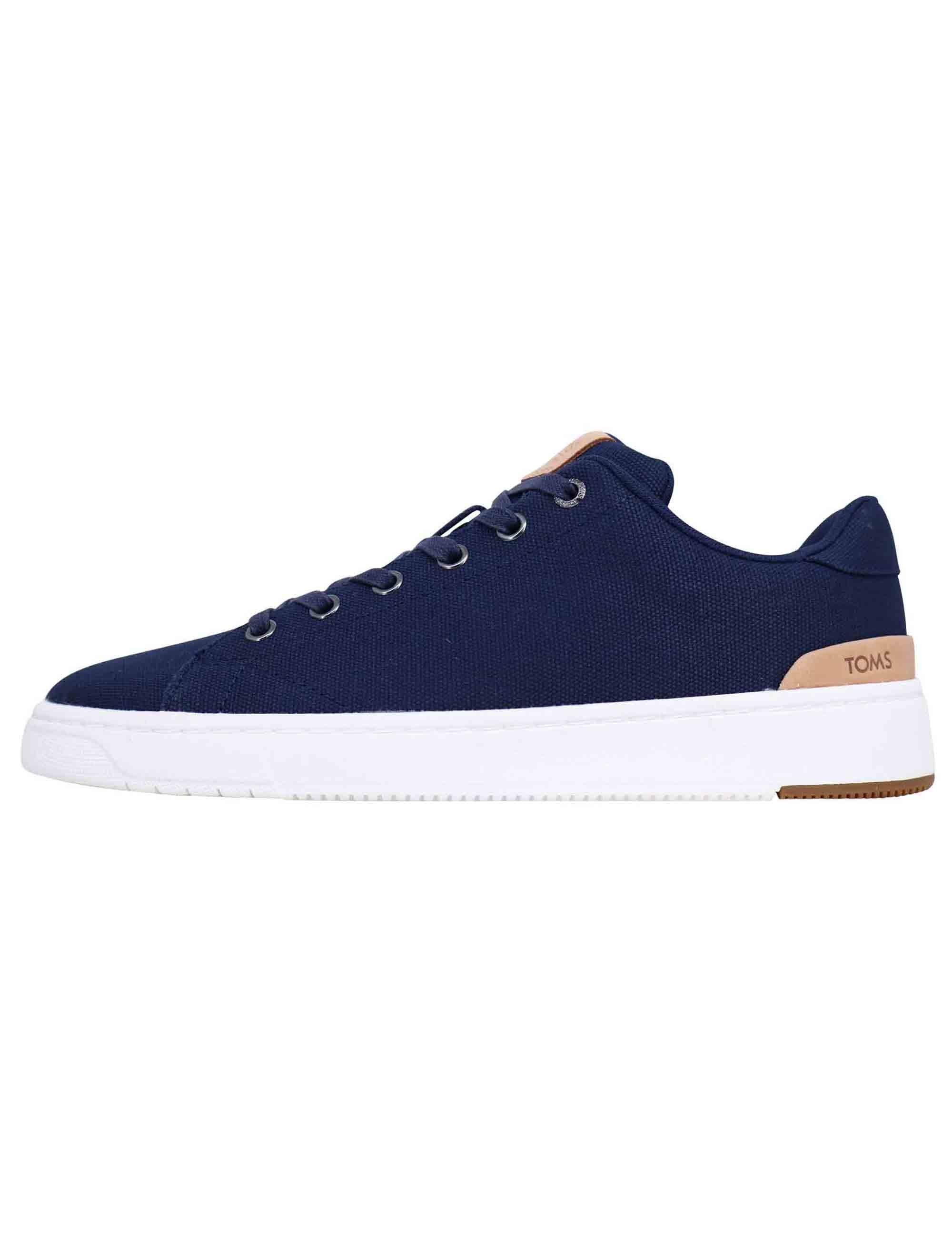 Sneakers uomo in tessuto blu 10016335 410 Toms 