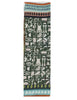 Men's Green Pure Wool Scarves with Multi-Color Patterns 0K249 11984 3
