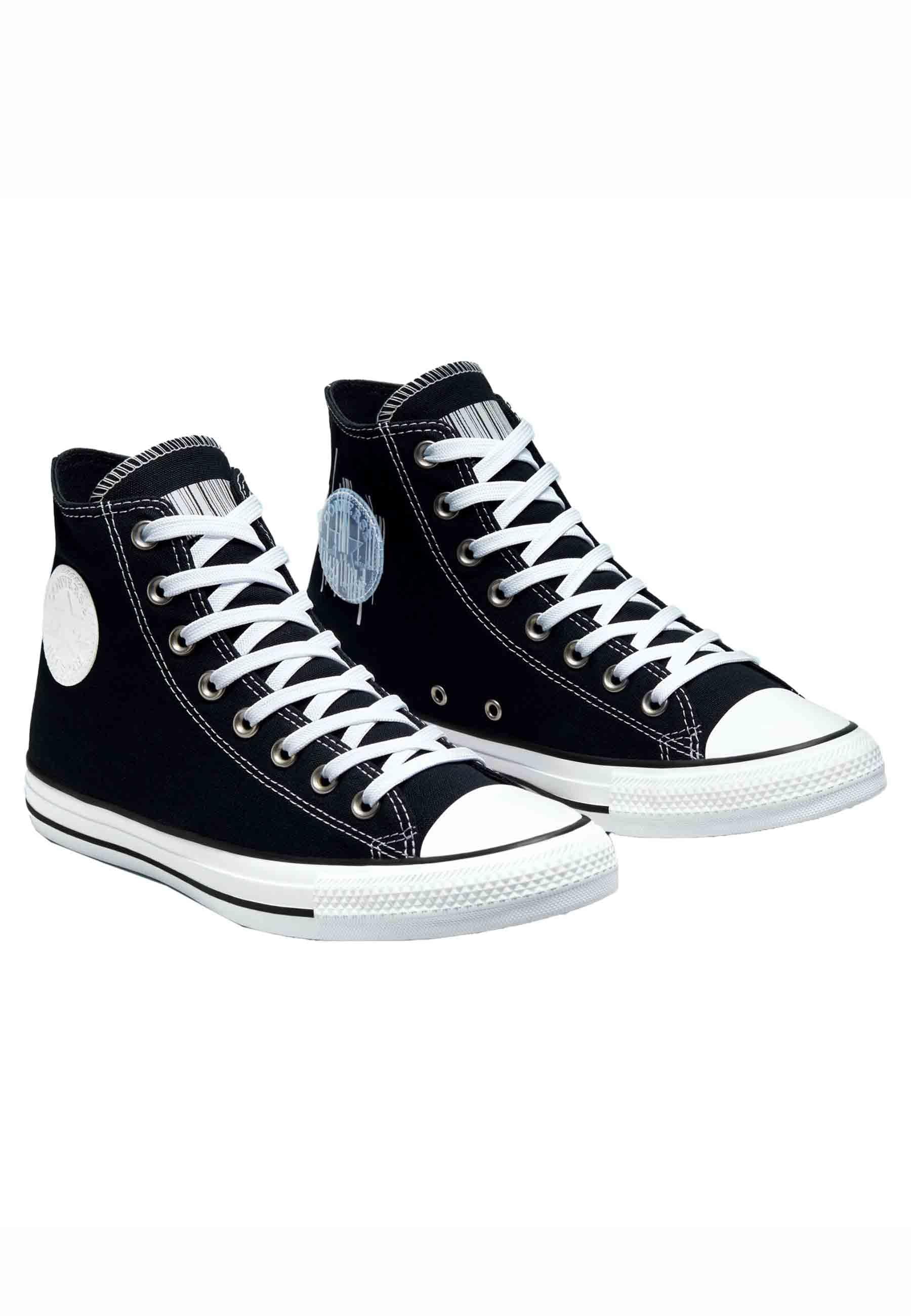 Sneakers da donna Chuck Taylor Translucent Barcode in tela nera CHUCK TAYLORD 02583C Converse 