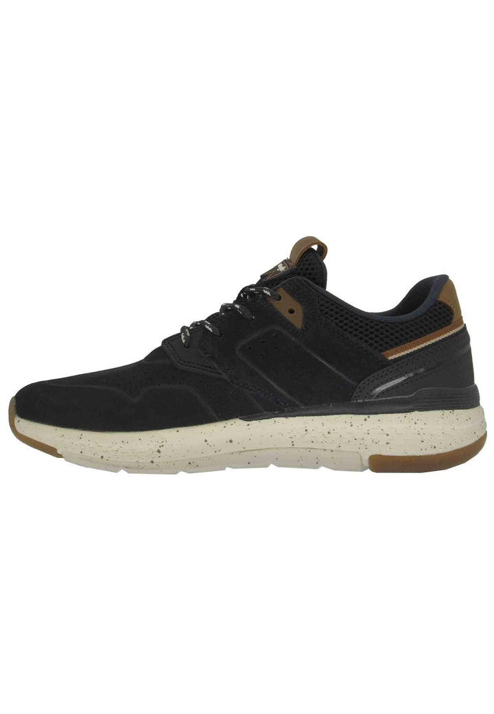 Sneakers uomo Pioneer Suede in pelle blu con suola ultra light e memory foam WM21111A 016 Wrangler 