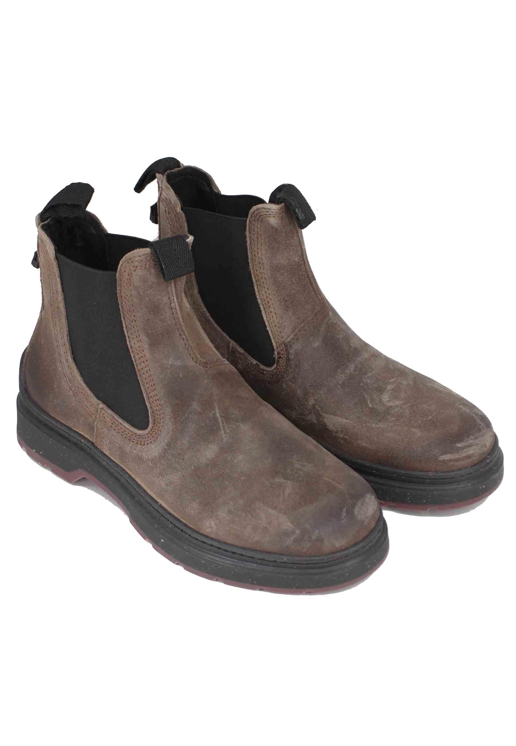 Stivaletti chelsea boot uomo in camoscio vintage taupe Red Rock Suede JM32181A 029 Jeep 