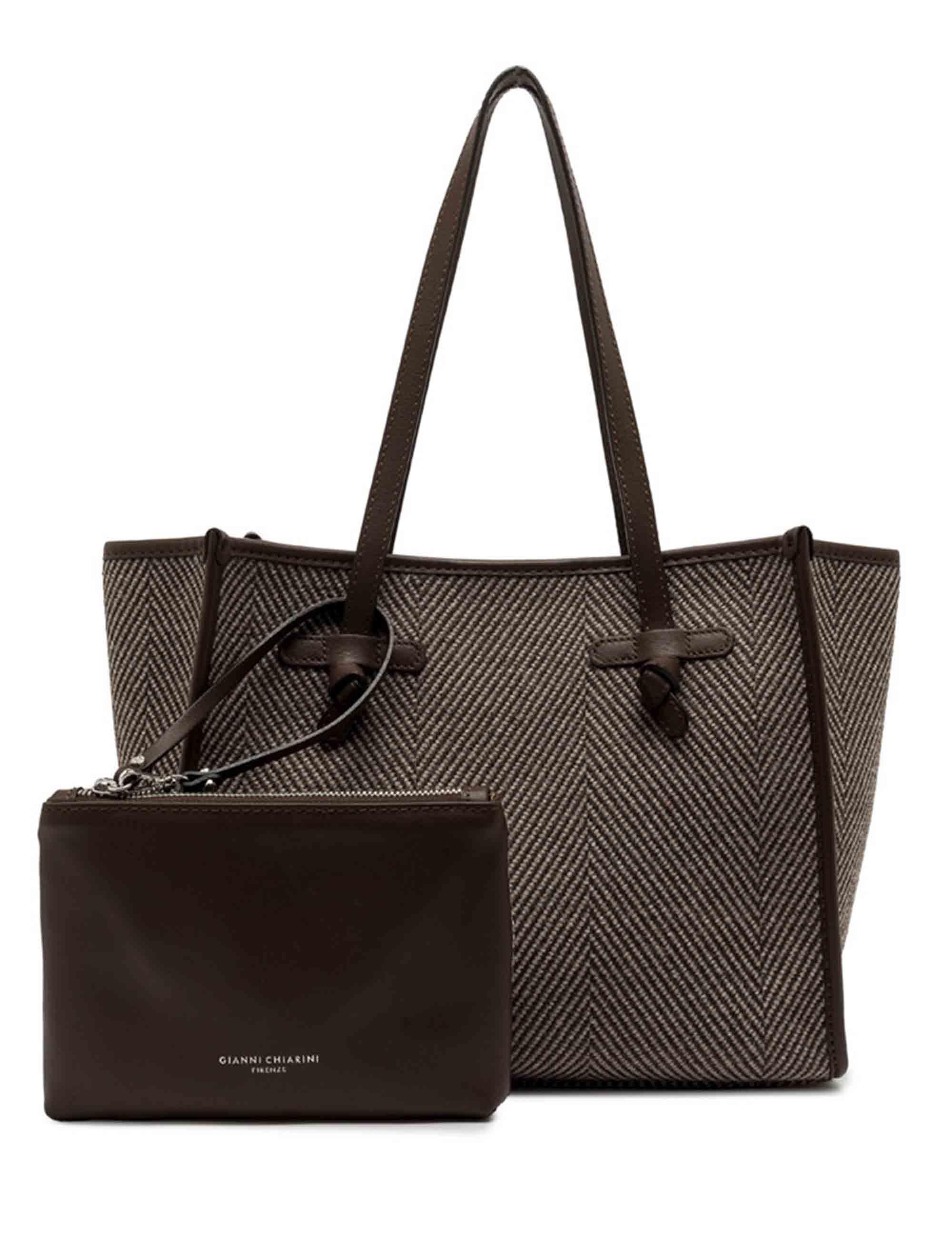 Borse Marcella in tessuto lana fango Donna BS6849 COMM SPIGA