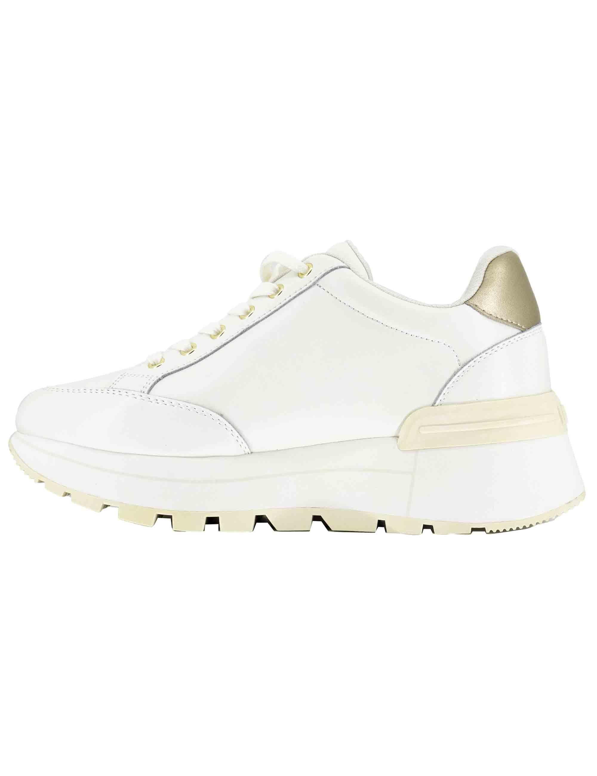 Sneakers donna Amazing 41 in pelle off white con suola in gomma alta BF5043PX026S1874 Off White Liu-Jo 