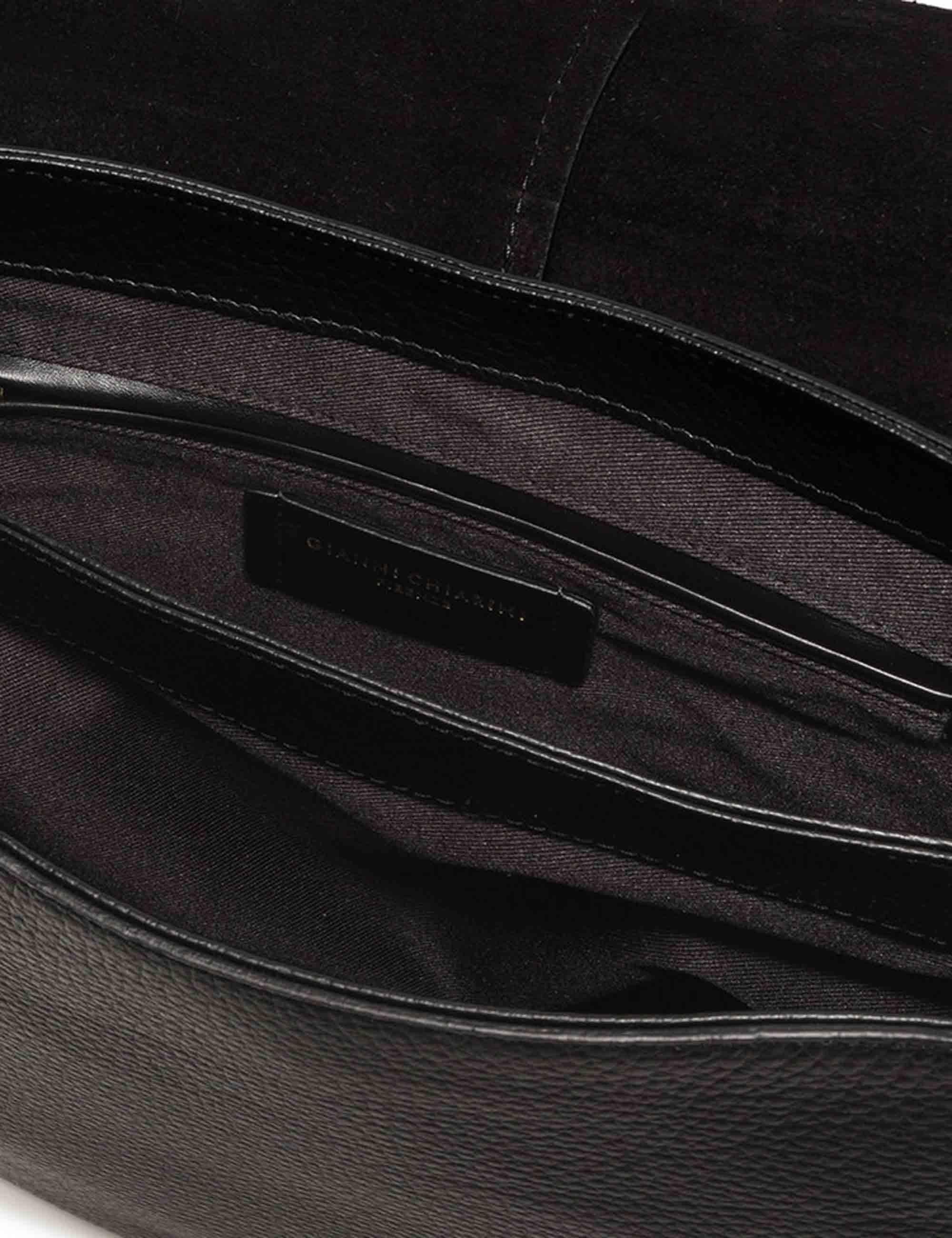 Gianni Chiarini Borse donna Helena Round in pelle martellata nera BS6037 001 COMMGRN-NAOP Gianni Chiarini 