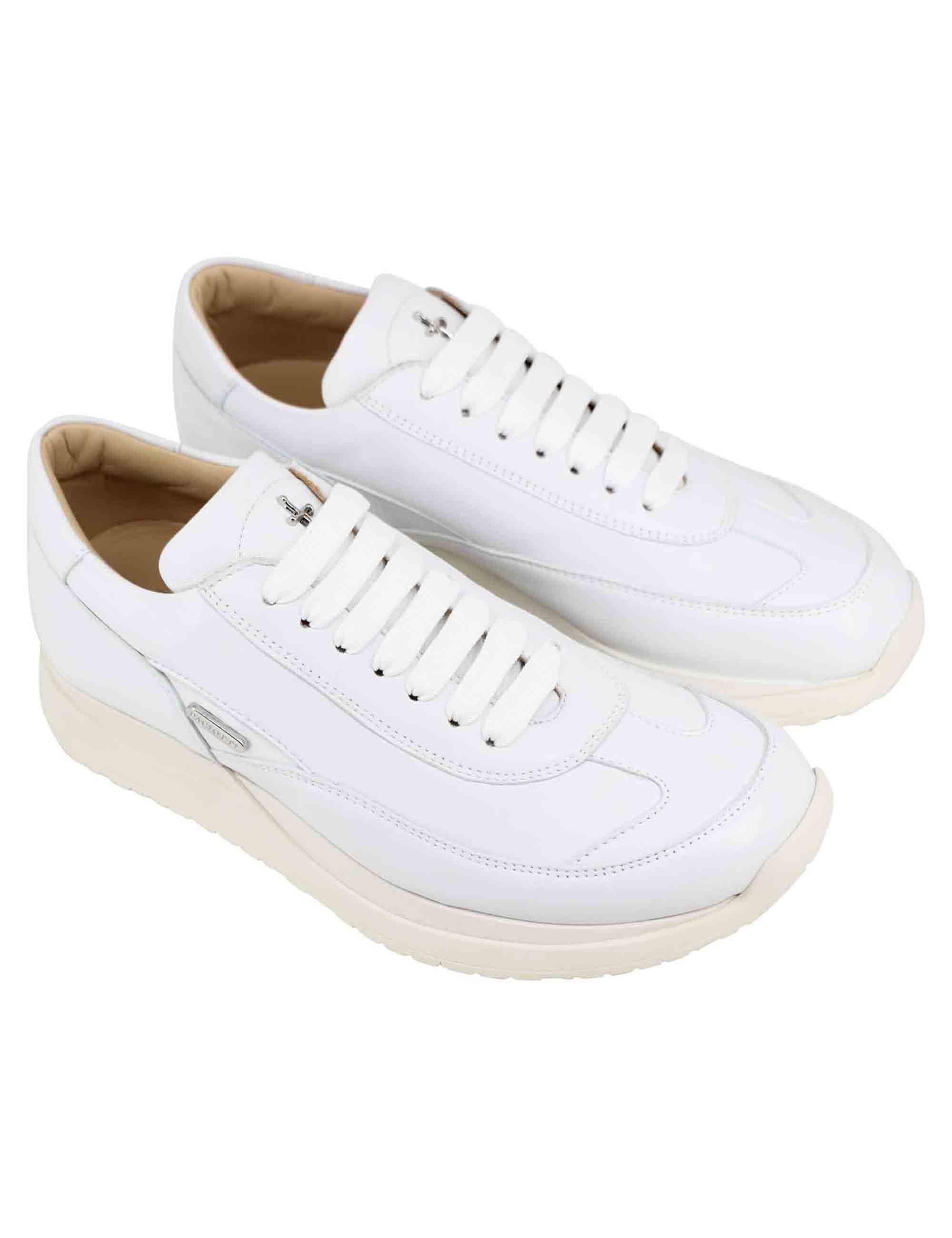 Sneakers donna in pelle laminata bianca GD65700W 1 Cesare Paciotti 