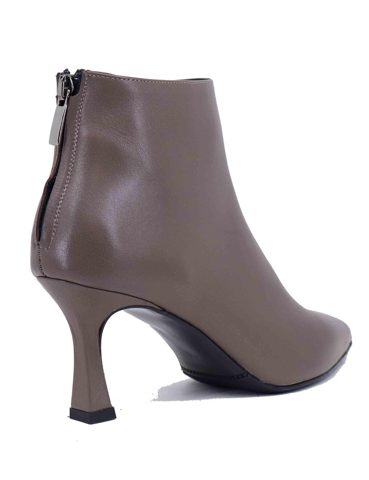 Stivaletti donna in pelle taupe con tacco alto OSCAR 5 029 Tattoo 