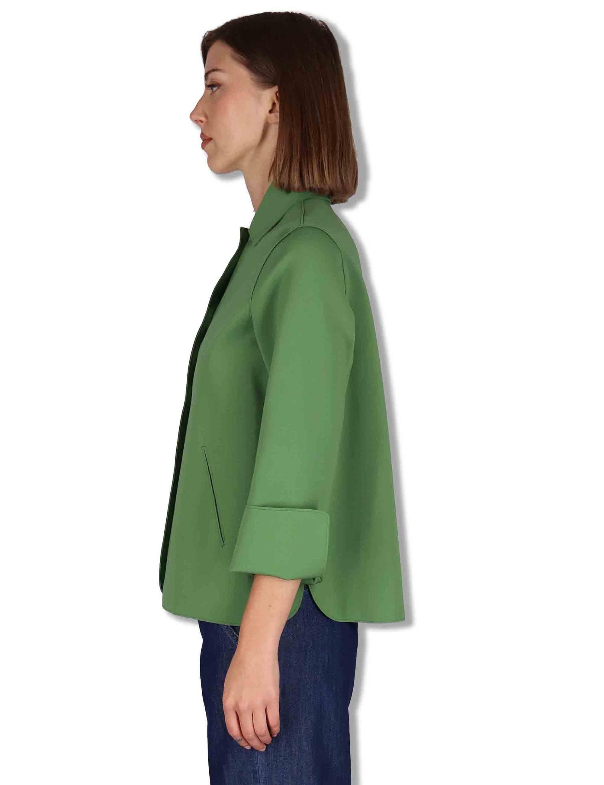 Giacche donna monopetto Angelico in tessuto stretch verde 50260010 300 Ewooluzione 