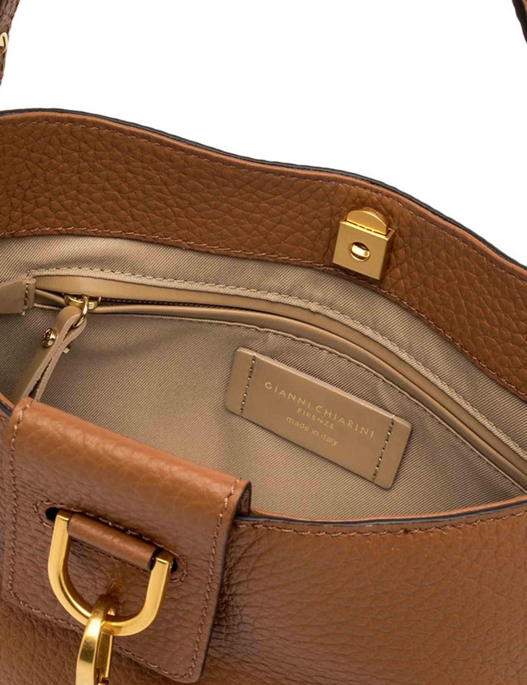 Borse donna Marisol in pelle cuoio con gancio oro BS11470 206 TKL Gianni Chiarini 