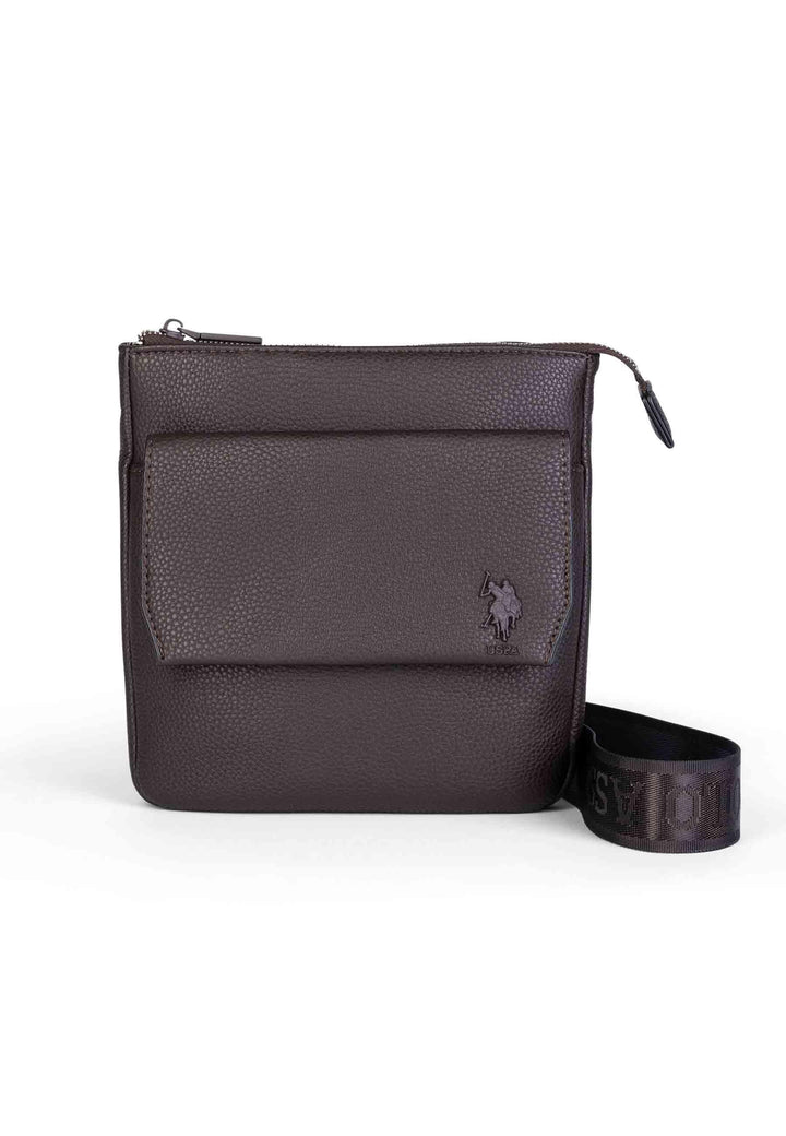 Borsello a tracolla uomo in eco pelle testa di moro Seattle BEUS35750MV P511 U.S. Polo Assn. 