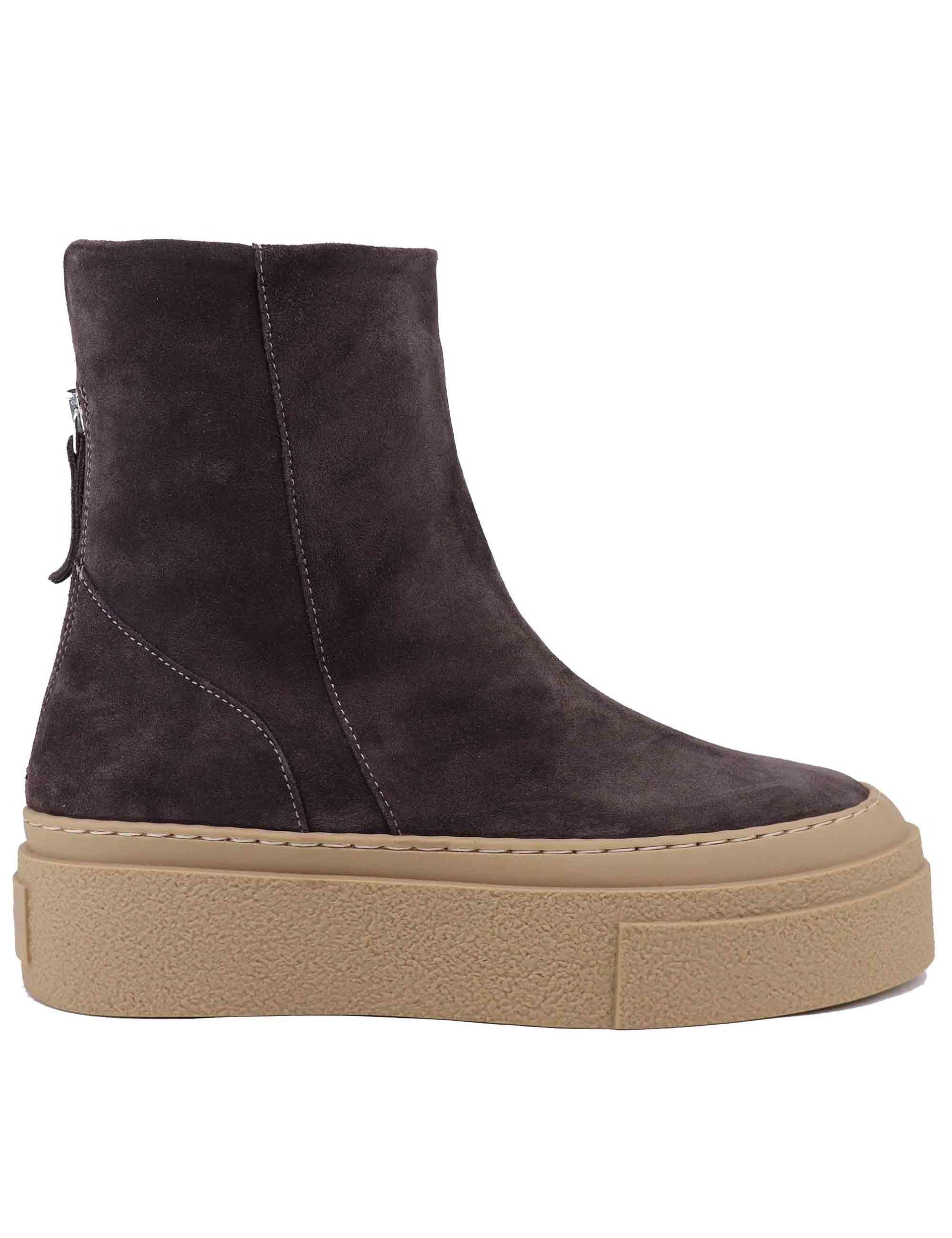 Sneakers donna in camoscio marrone MESA 013 Patrizia Bonfanti 