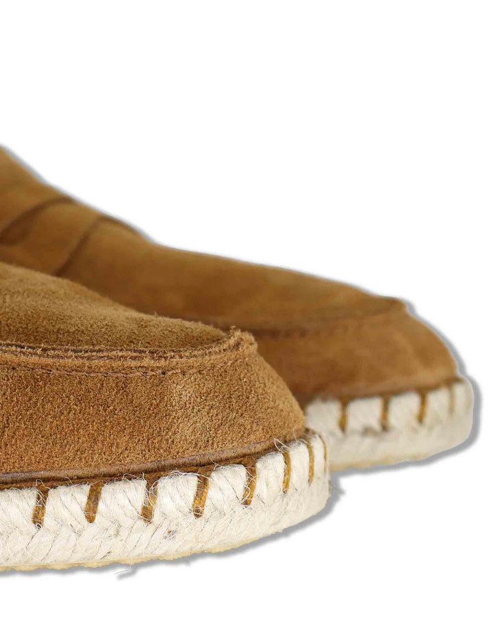 Mocassini espadrillas uomo in camoscio cuoio con suola in corda TRACK 014 Verbenas 