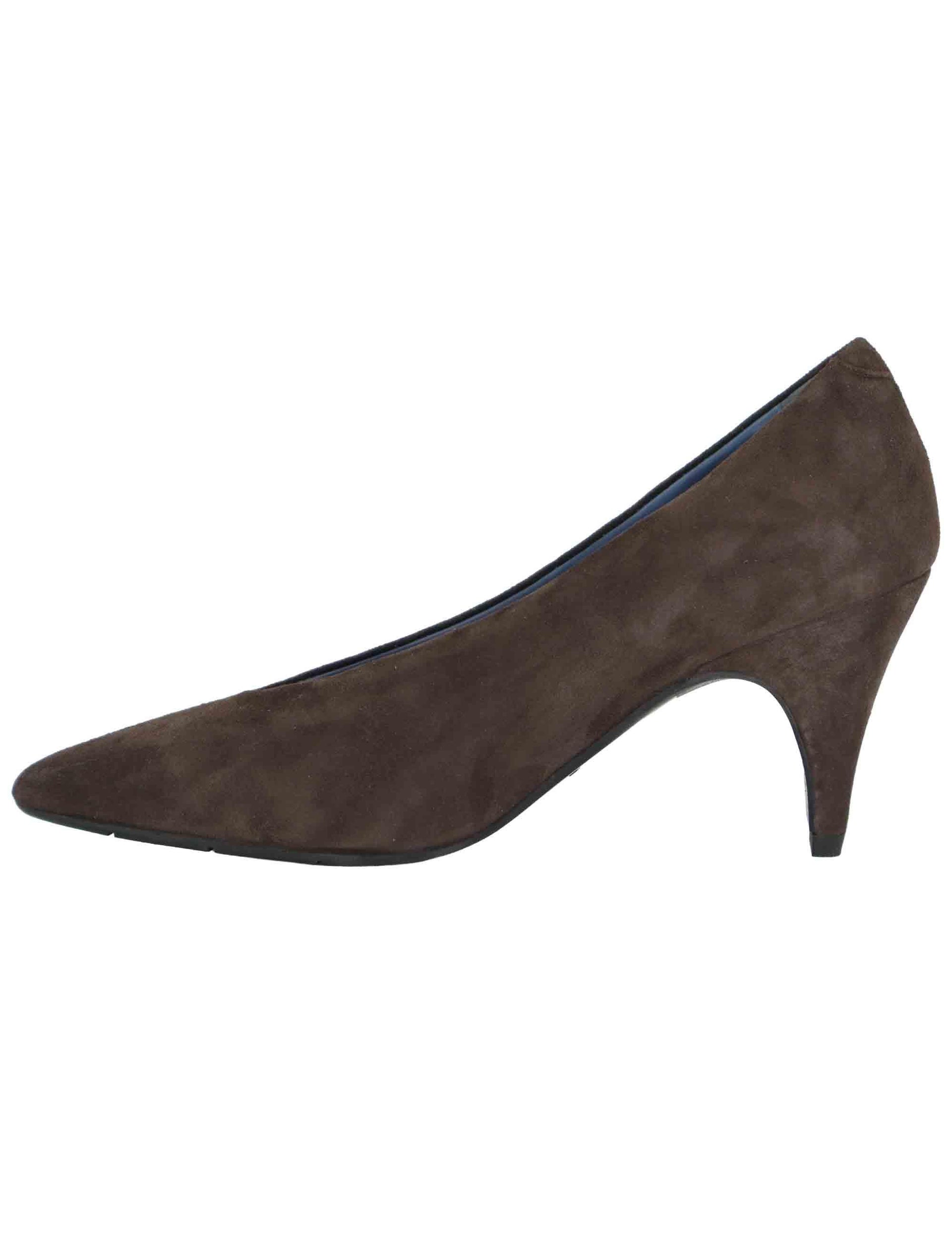 Decollete donna in camoscio testa di moro tacco alto SP2055 014 Spatarella 