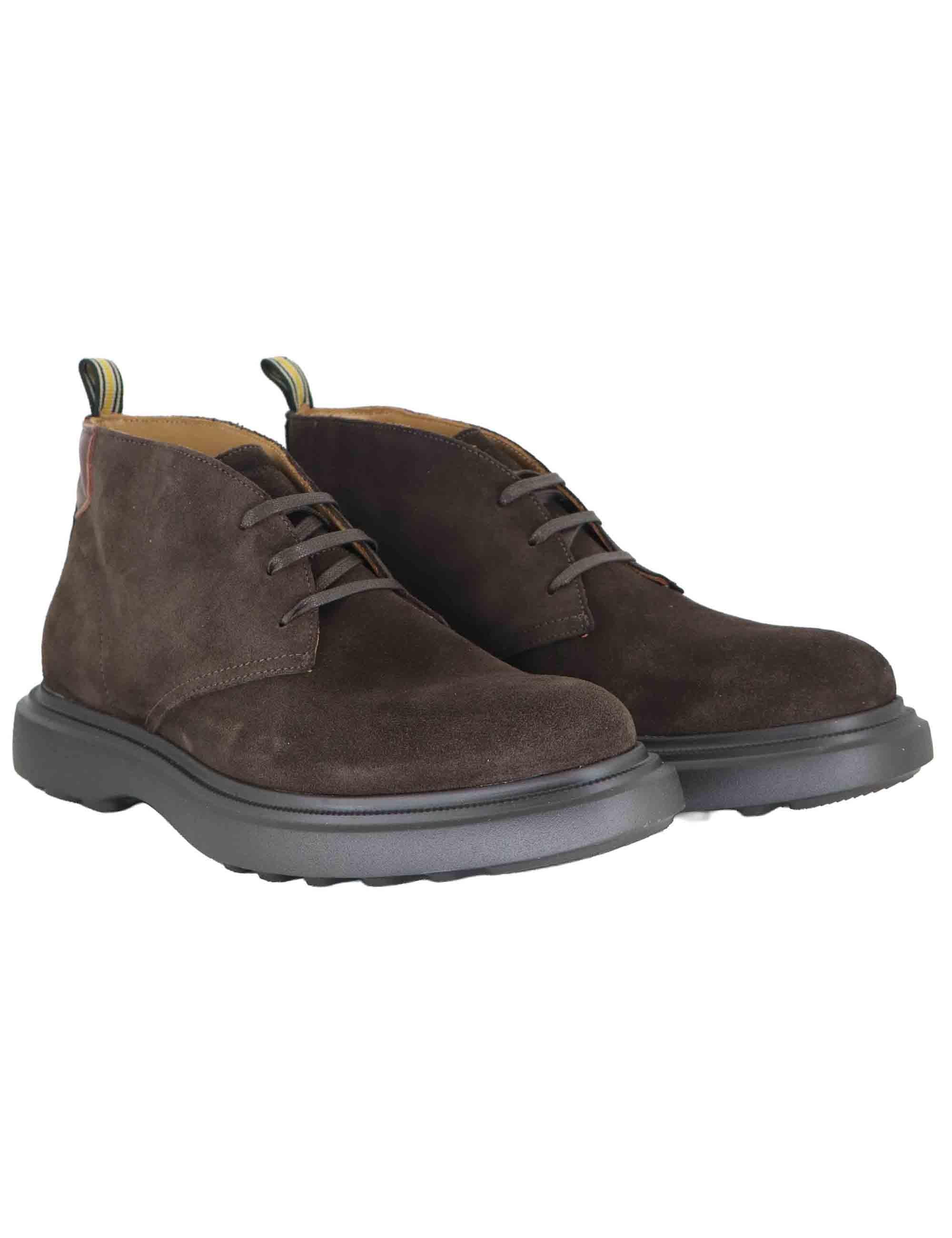 Stivaletti uomo in camoscio marrone con suola ultra light 14020 11171AM Ambitious 