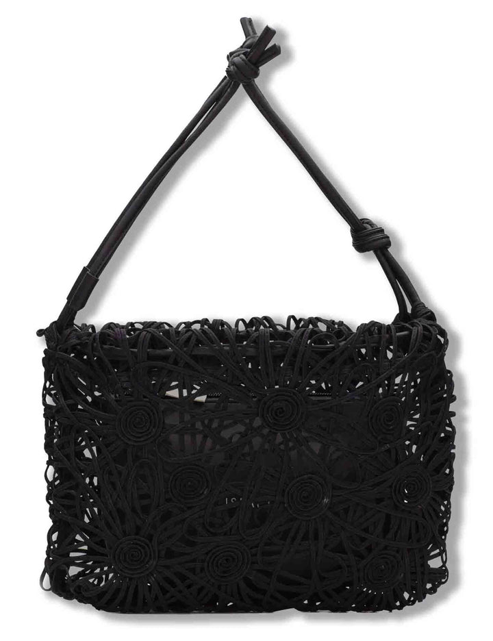 Borse donna con coulisse morbida tessuto tecnico nero con tasca interna BV264728 BLACK Hispanitas 