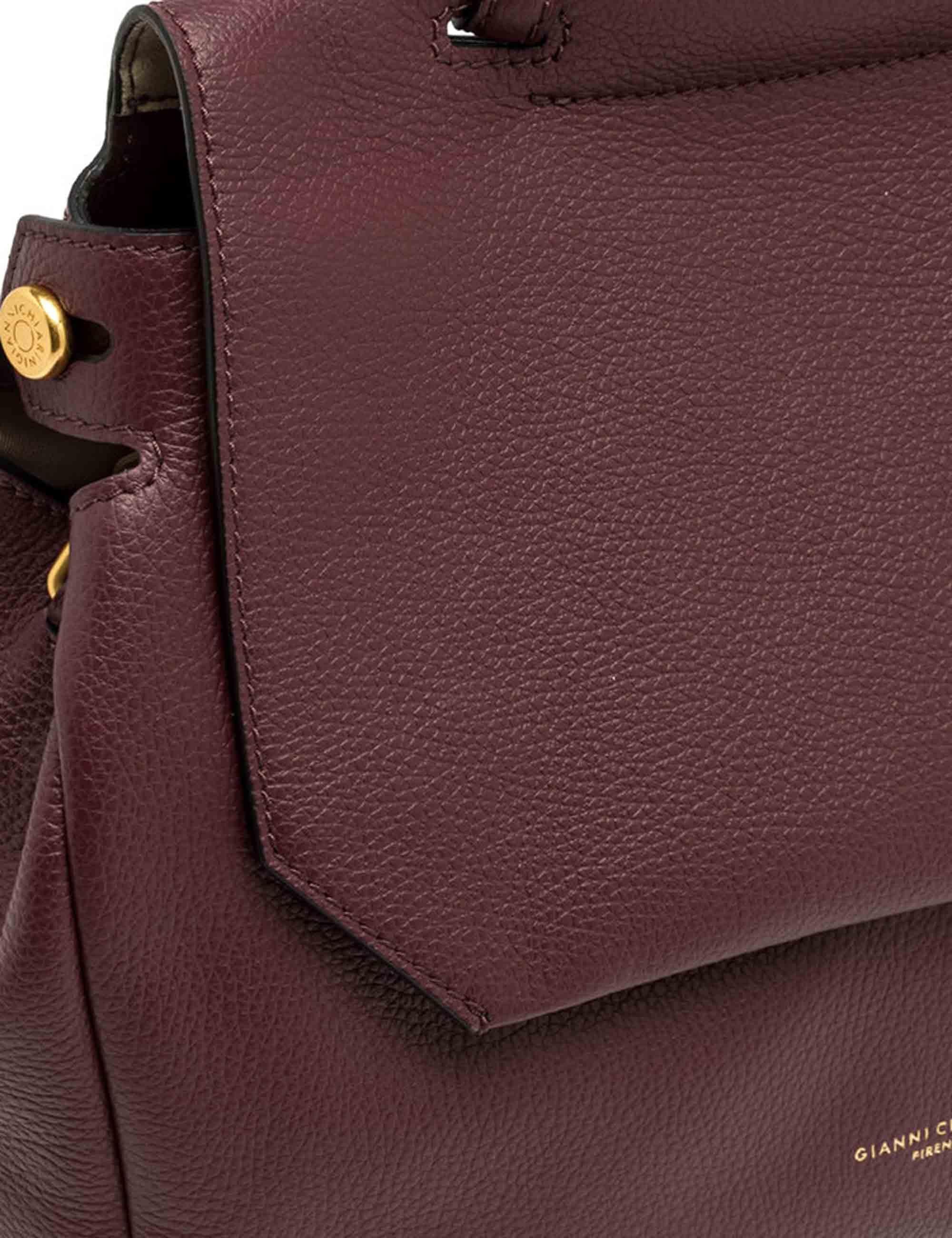 Borse donna Ottavia in pelle bordeaux con manico e tracolla BS11376 14050 GRN Gianni Chiarini 