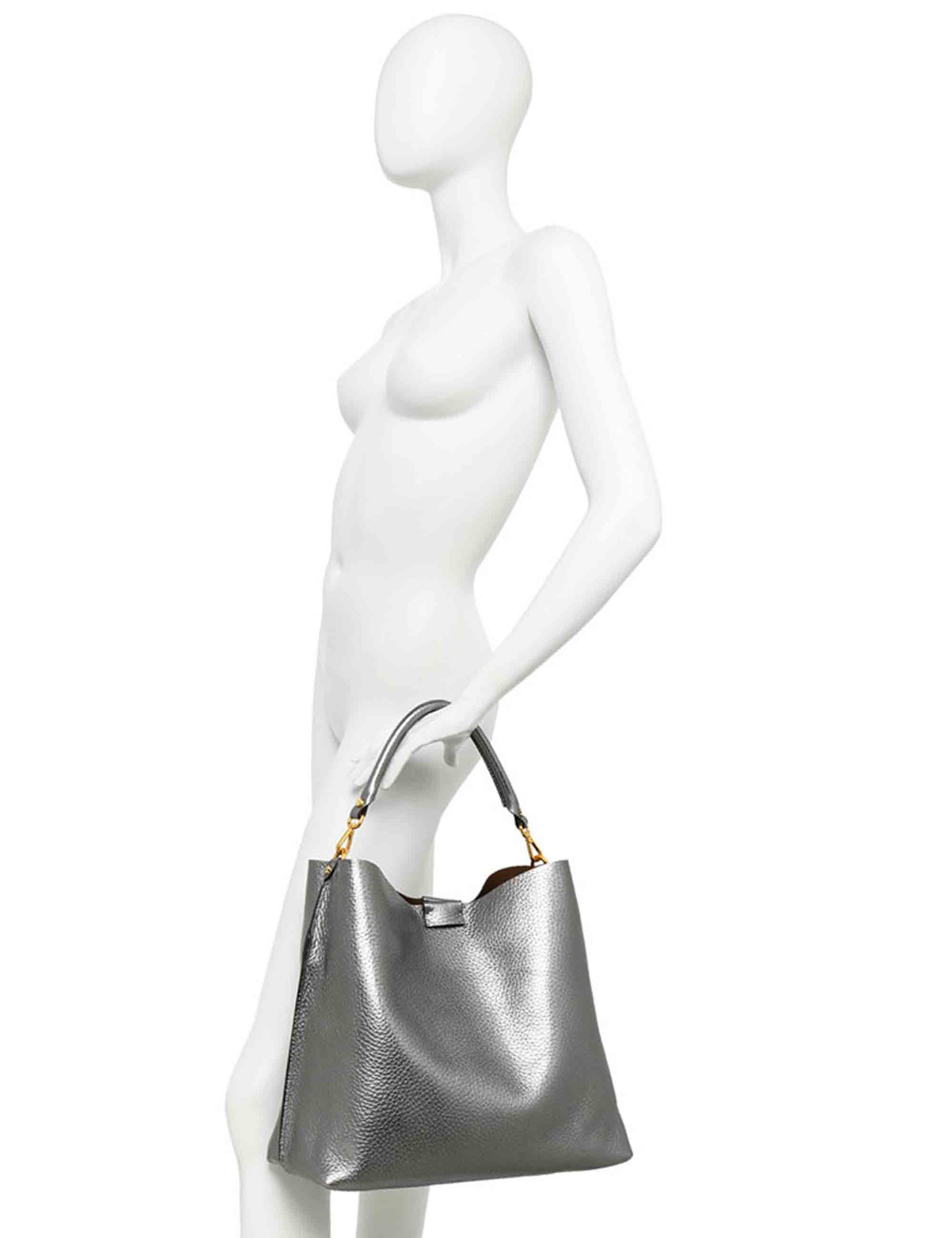 Borse donna Aretha in pelle nera BS11833 12565 RNGDBL Gianni Chiarini 