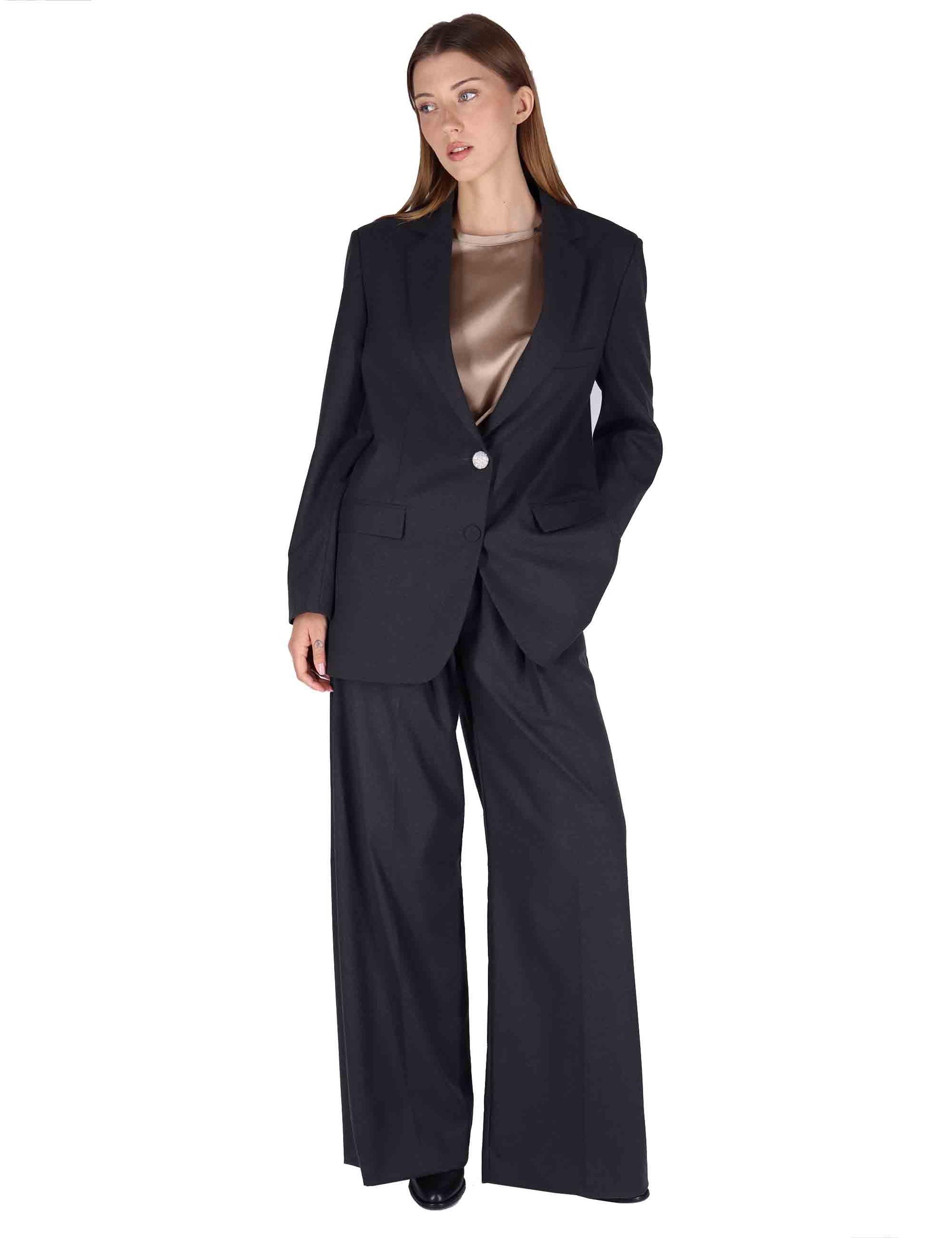 Giacche donna in viscosa naturale grigia 2 bottoni vestibilità over OABGA0025-0505 9210 Justmine 