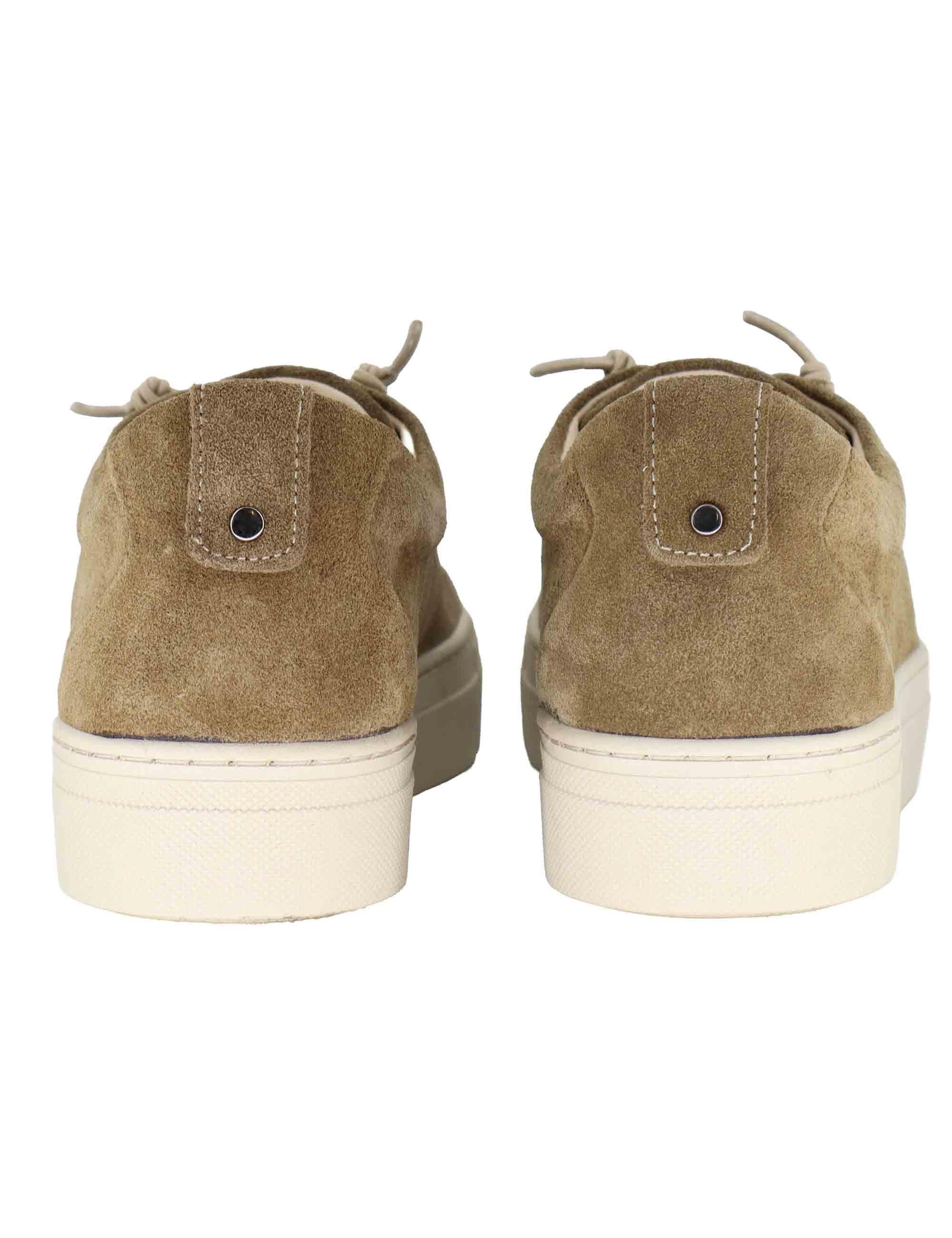 Sneakers donna in camsocio visone SP56602 072 Spatarella 