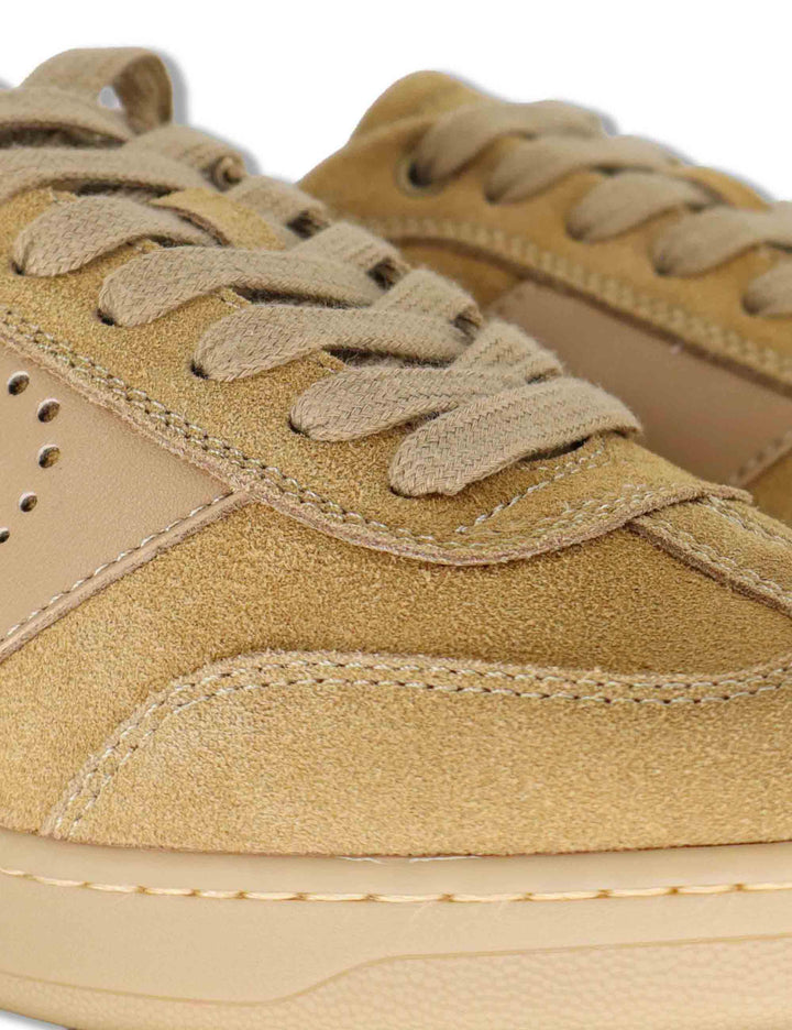 Sneakers uomo in pelle beige con suola ambra PARKER 01 LION Liu-Jo 