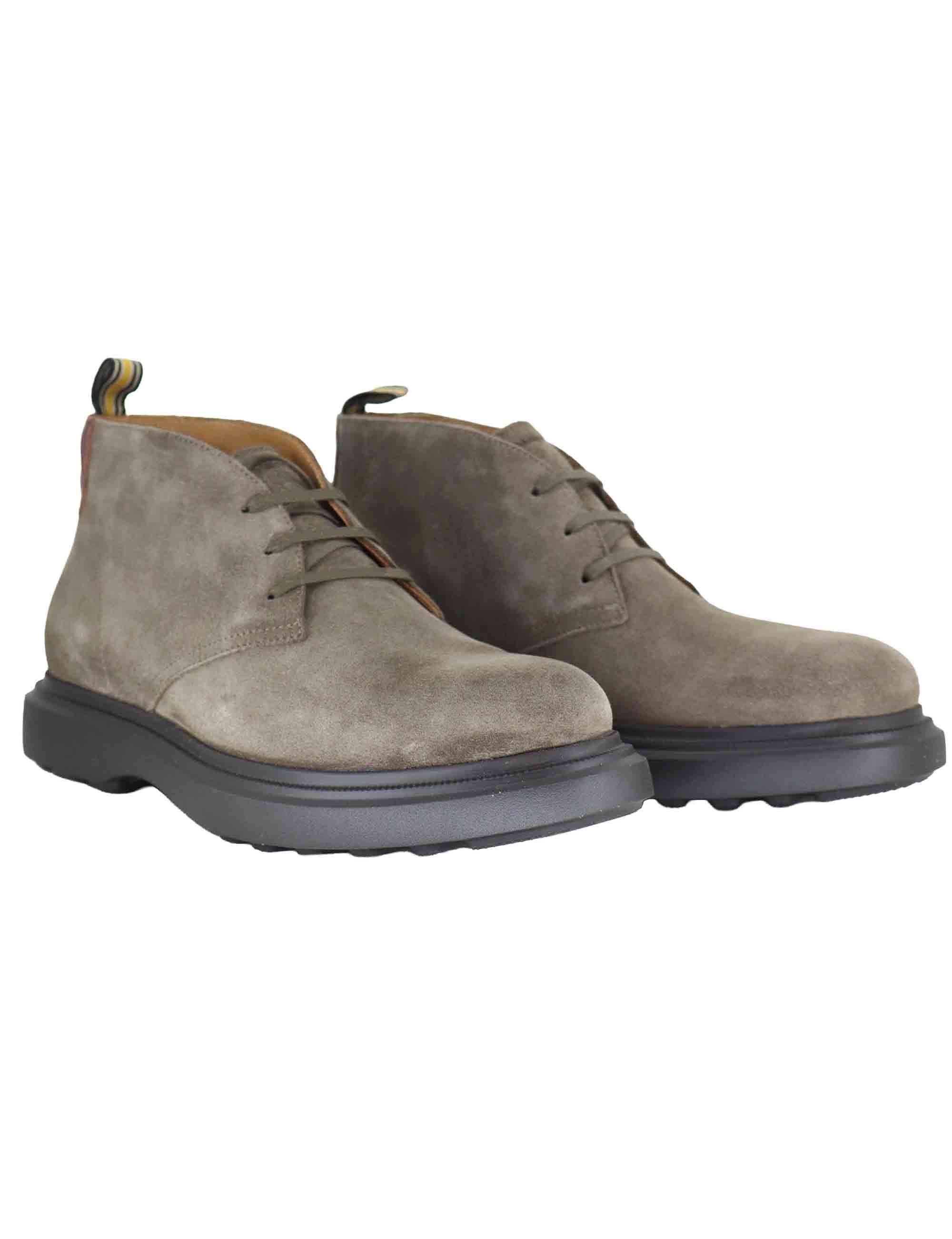 Stivaletti uomo in camoscio taupe con suola ultra light 14020 1580AM Ambitious 