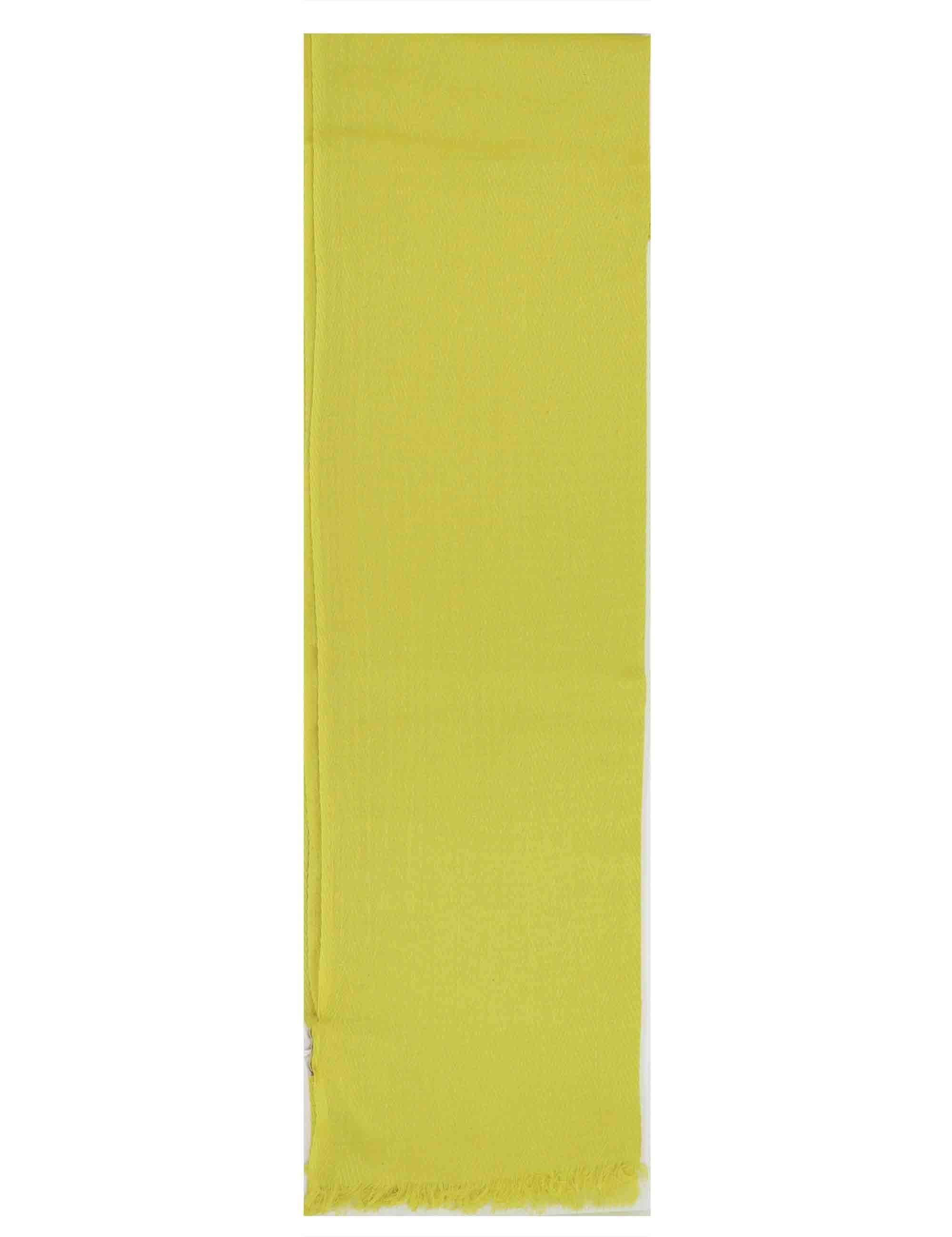 Stole maxi donna in puro cotone giallo spigato tono su tono Tramonto 60260057 0022 Pyaar 