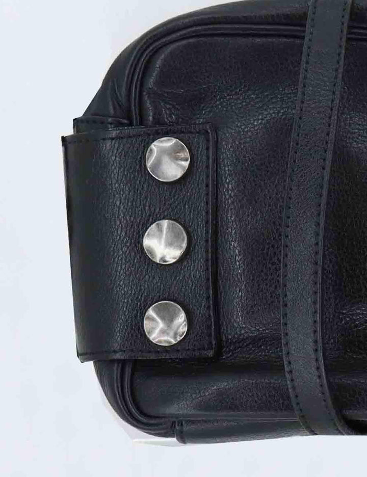 Borse donna stud mini in pelle nera RBS 9400SH 047 Rehard 