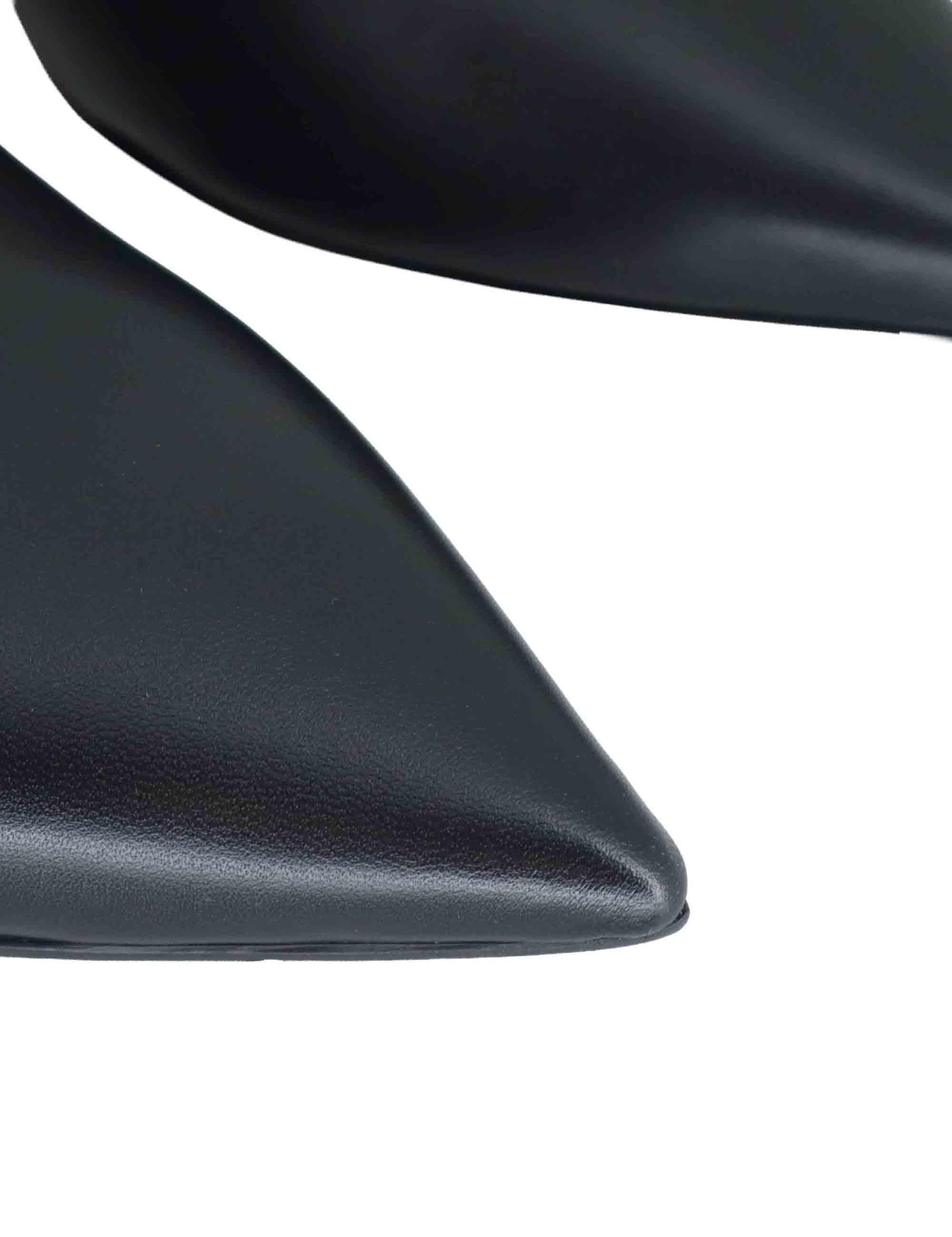 Stivaletti ankle boot donna in pelle nera ultra soft SP1073 001 Spatarella 