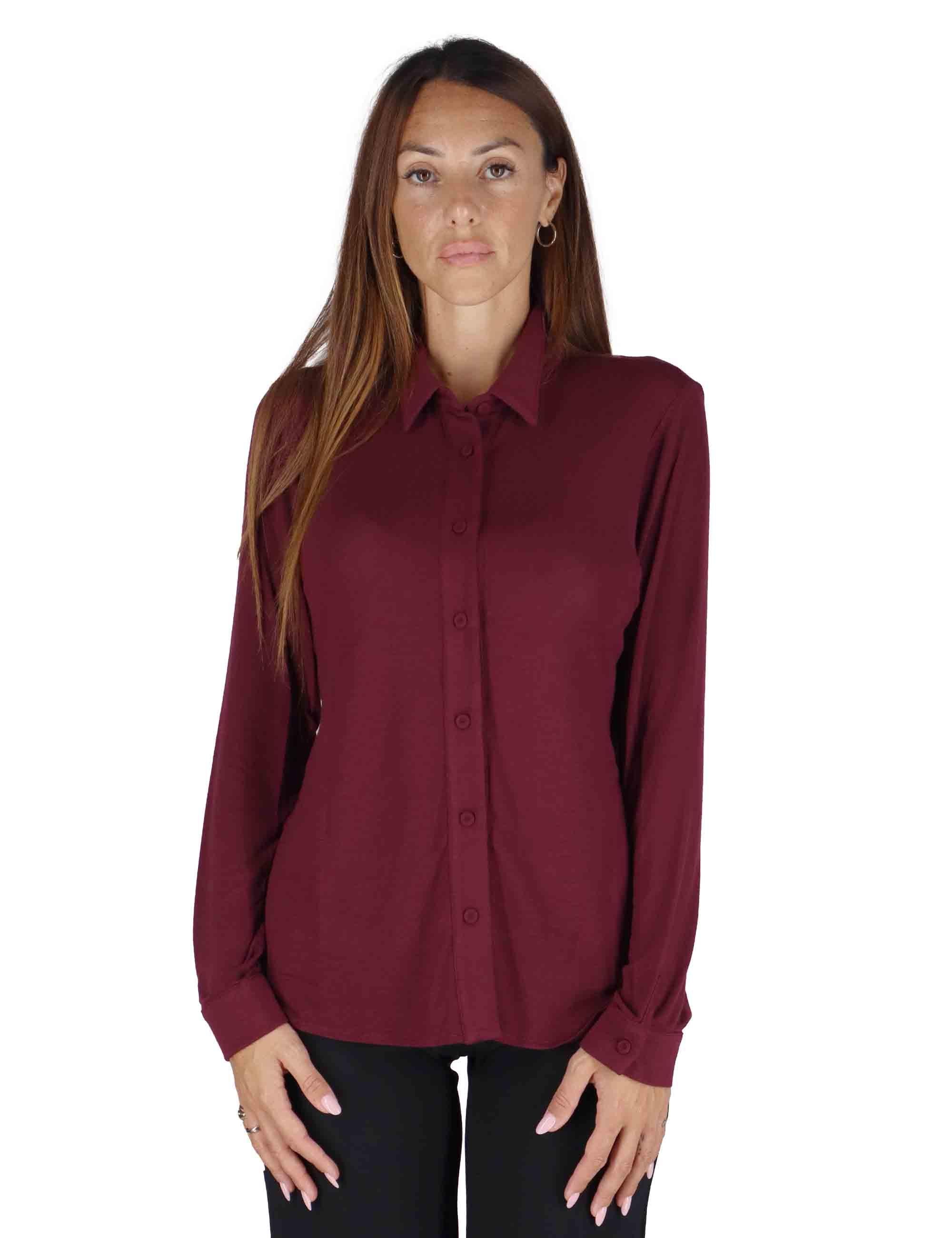 Camicie in jersey bordeaux Donna JABCM0025-F1050 4280