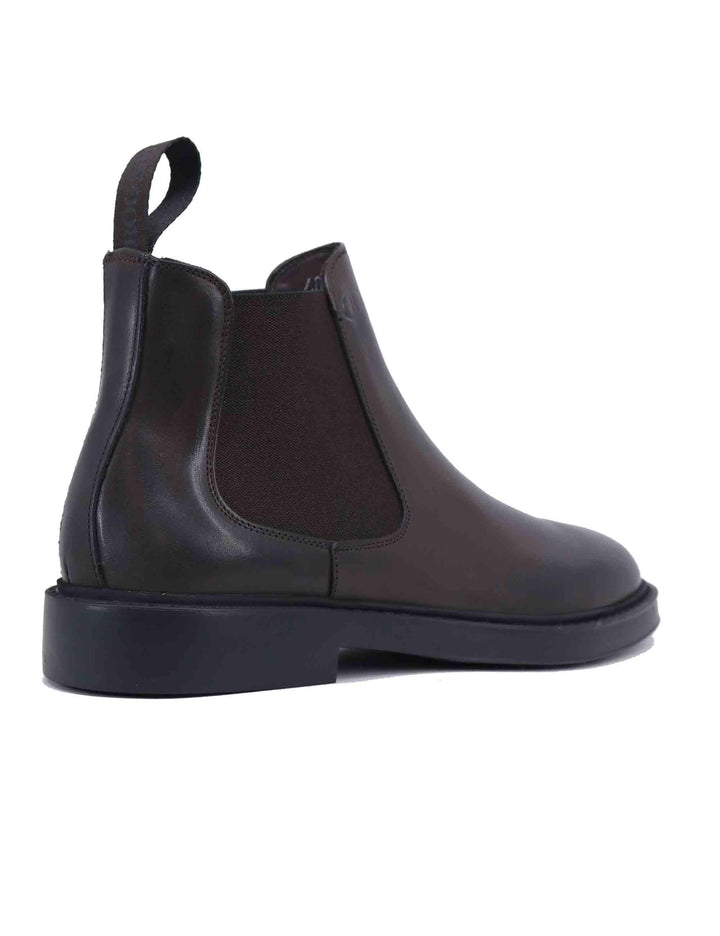 Stivaletti uomo in pelle marrone con suola in gomma TOMO 4 014 Rogal's 