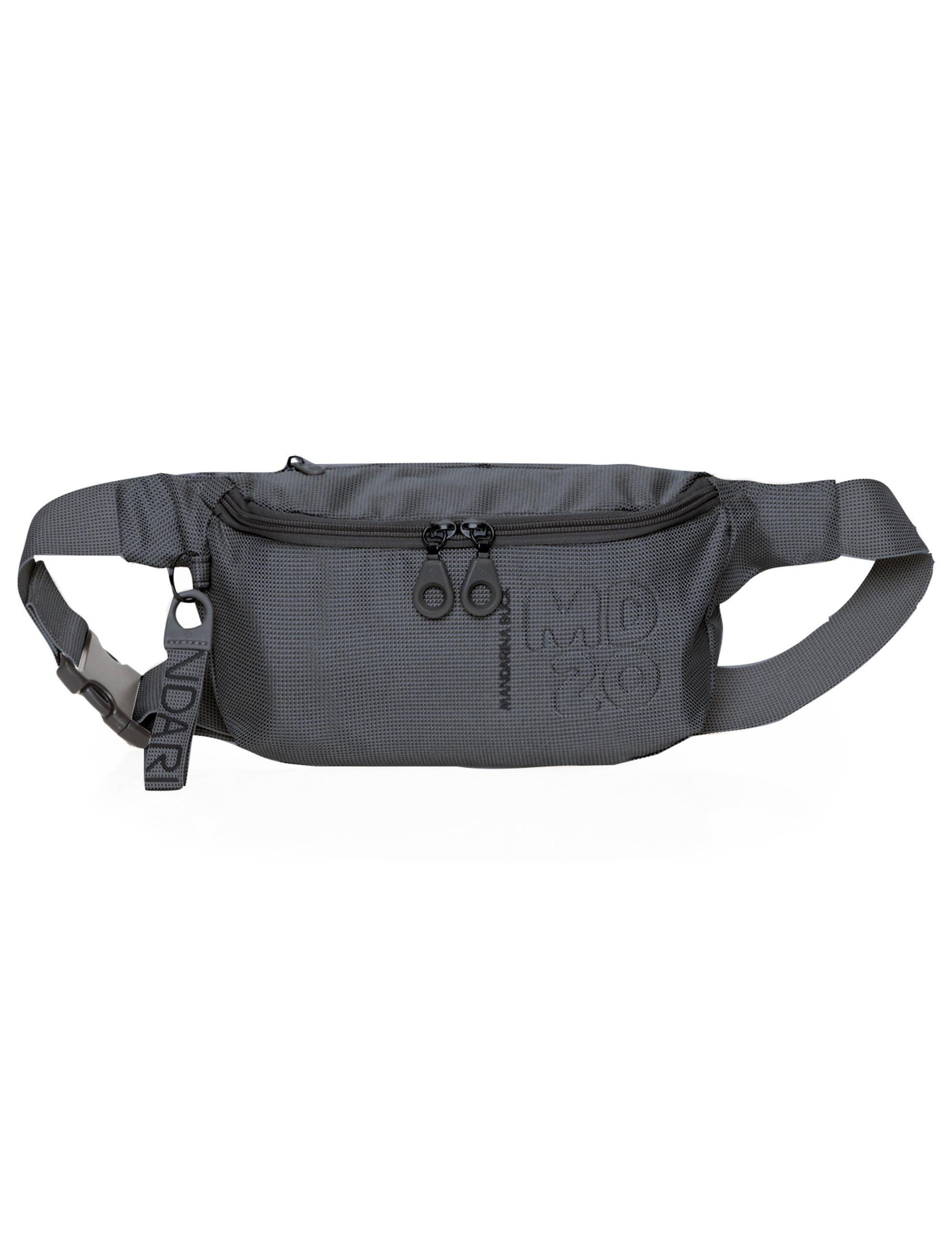 Marsupi MD20 in tessuto grigio con zip e accessorio 15x22x5 cm P10QMMM3 465 Mandarina Duck 