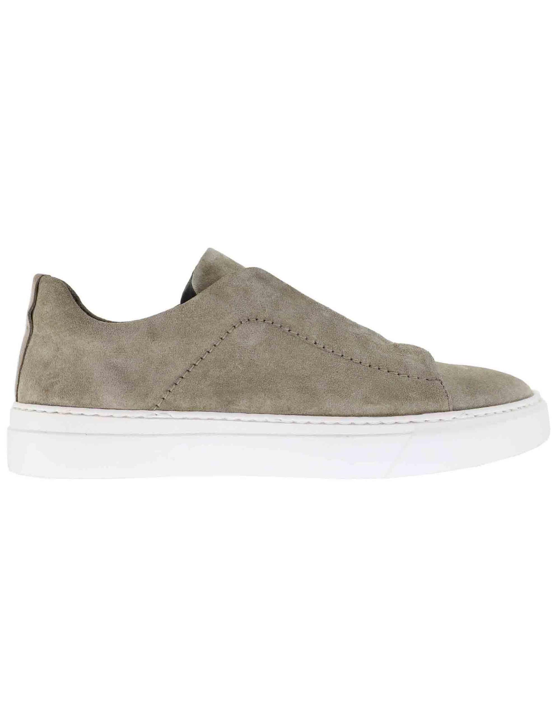 Sneakers uomo in camoscio taupe SP9626 032 Spatarella 