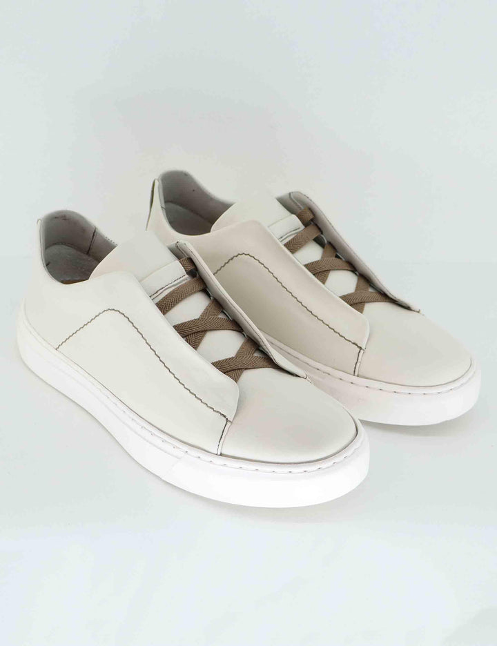 Sneakers uomo in pelle off white SP9626 003 Spatarella 