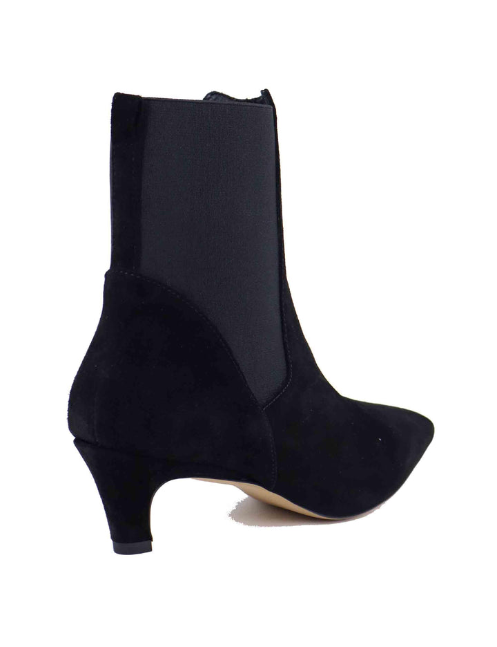 Stivaletti donna Susan in camoscio nero tacco basso 557T30AA 03 Bibi Lou 