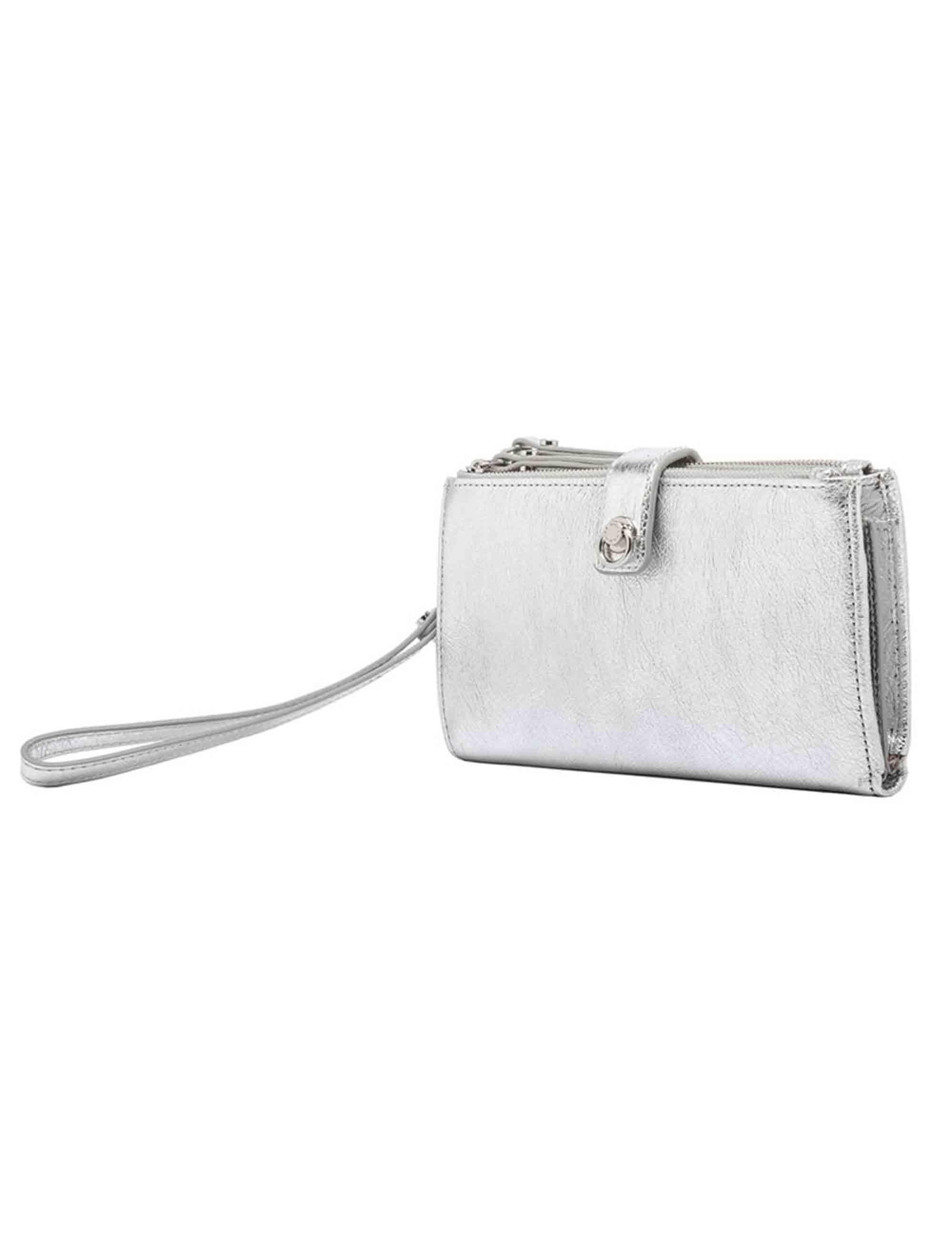 Portafogli donna in pelle argento con bracciale PFW13754 359 LMW Gianni Chiarini 
