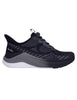 Mesh women's sneakers in black canvas