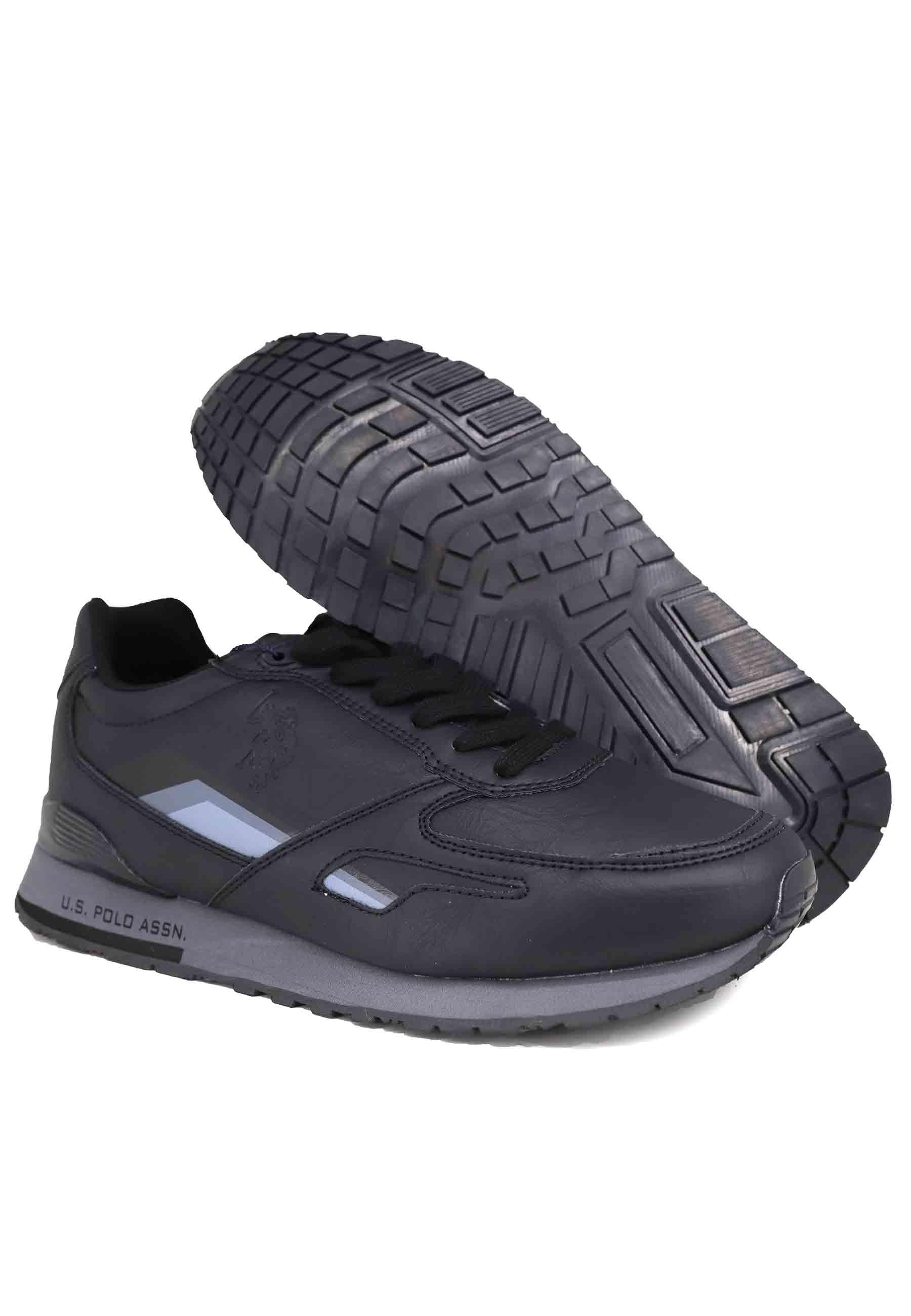 Sneakers uomo in eco pelle nero TABRY006 BLK U.S. Polo Assn. 