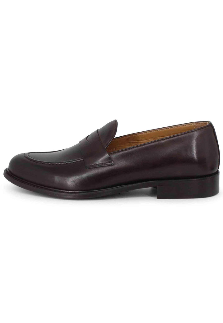 Mocassini uomo in pelle marrone con suola in cuoio 53000 04 Florsheim 