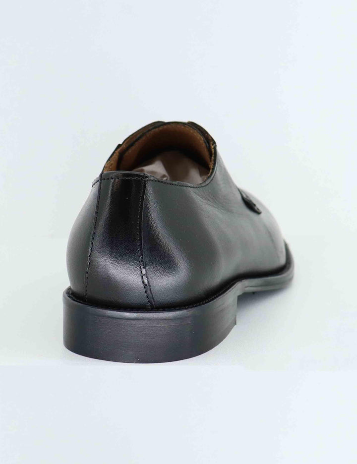 Stringate uomo in pelle nera con suola in cuoio ORLEANS 6 001 Rogal's 