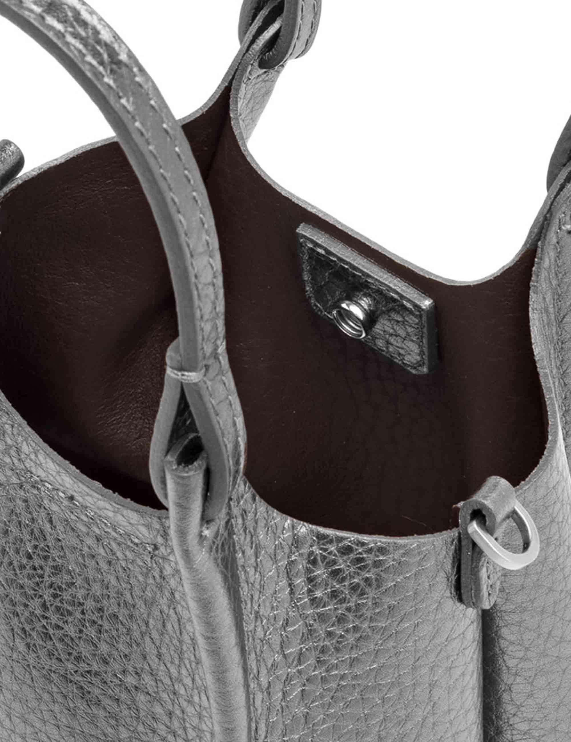 Borse donna Dua in pelle argento BS9718 14205 RNGDBL Gianni Chiarini 