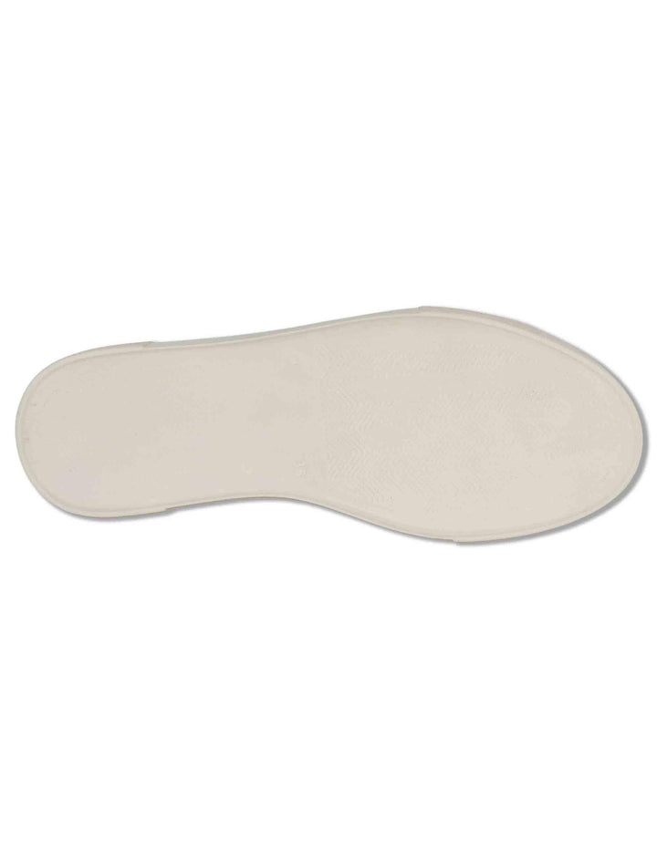 Sneakers donna in pelle beige forate con suola alta in gomma SP600021 016 Spatarella 