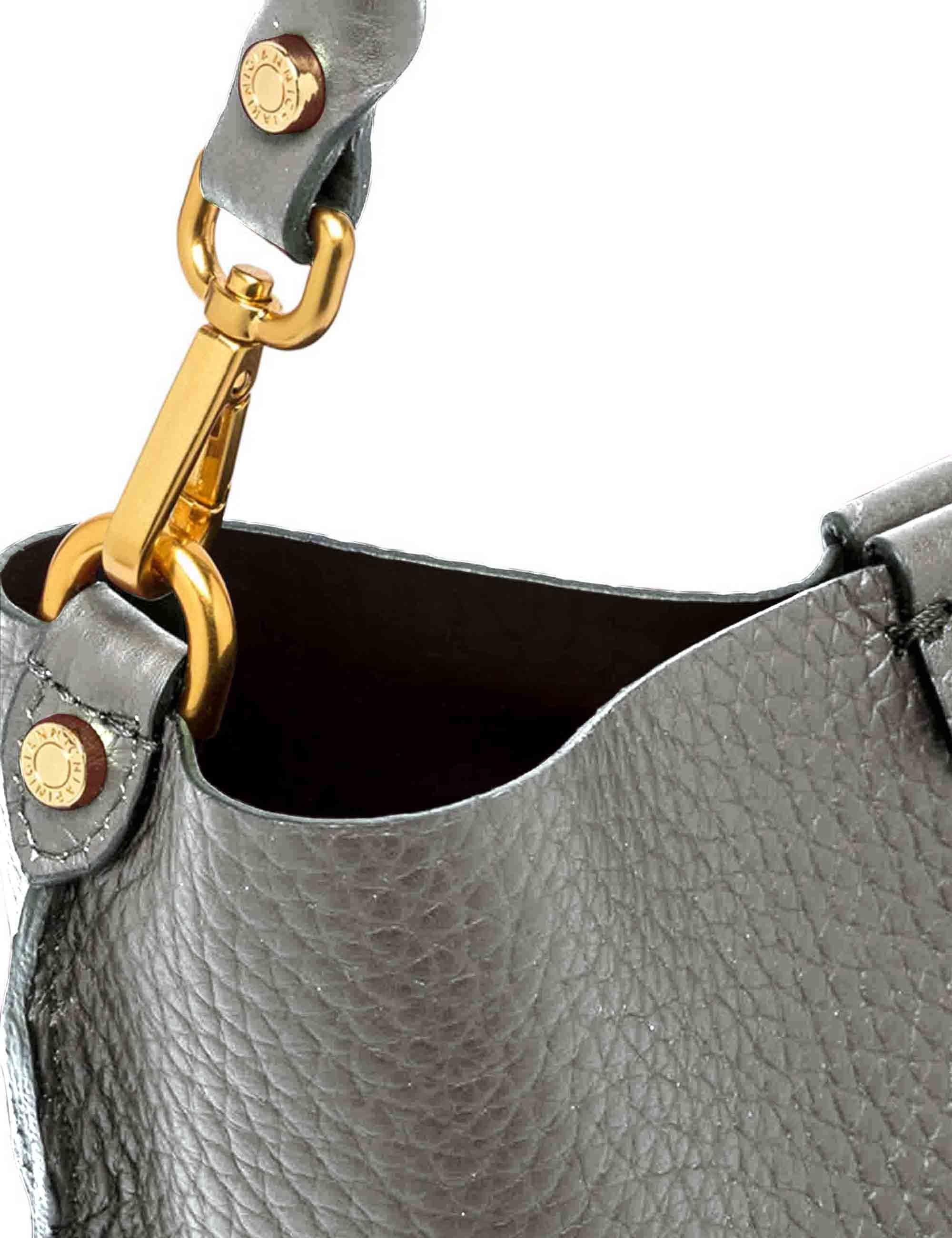 Borse donna Aretha in pelle argento BS11830 14205 RNGDBL Gianni Chiarini 