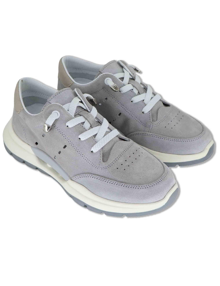 Sneakers donna in camoscio grigio con suola in gomma ammortizzata SP60041 018 Spatarella 