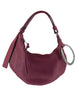 RBS 9000 038 Women's Burgundy Leather Mini Hobo Urban Bag