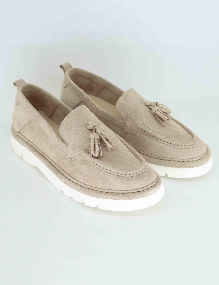 Mocassini donna sfoderati in camoscio grigio SPGT-1021 016 Spatarella 