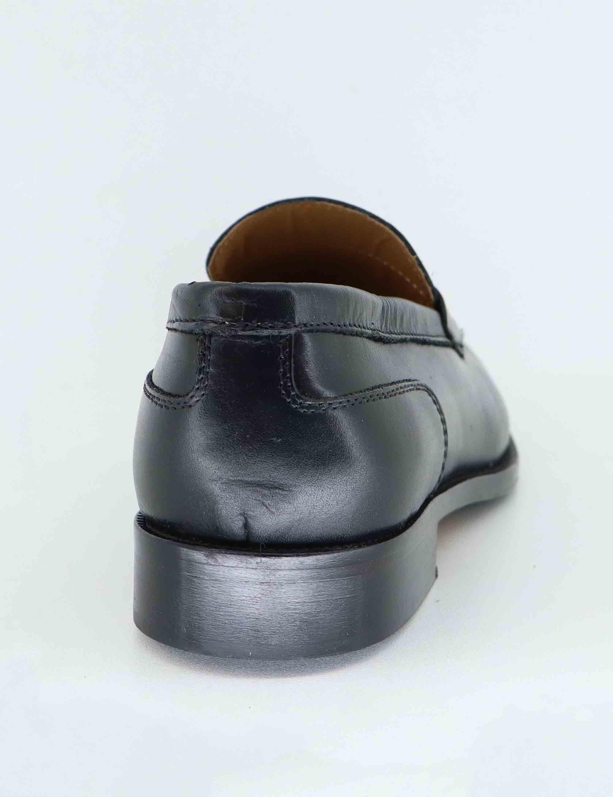 Mocassini uomo in pelle nera SPDU601 001 Spatarella 