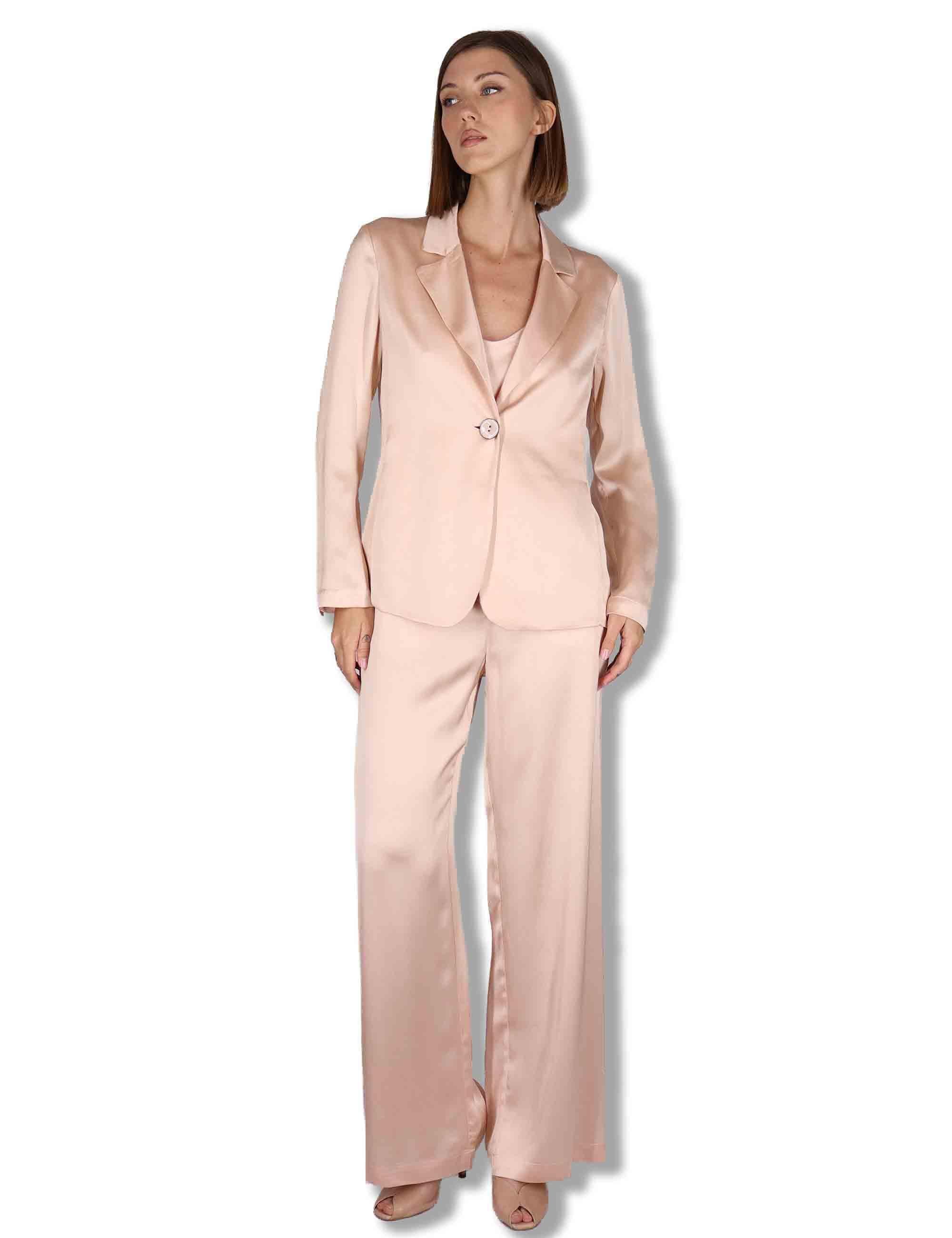 Giacche donna Shiny in cady rosa monopetto JD648250631 32001 Maliparmi 