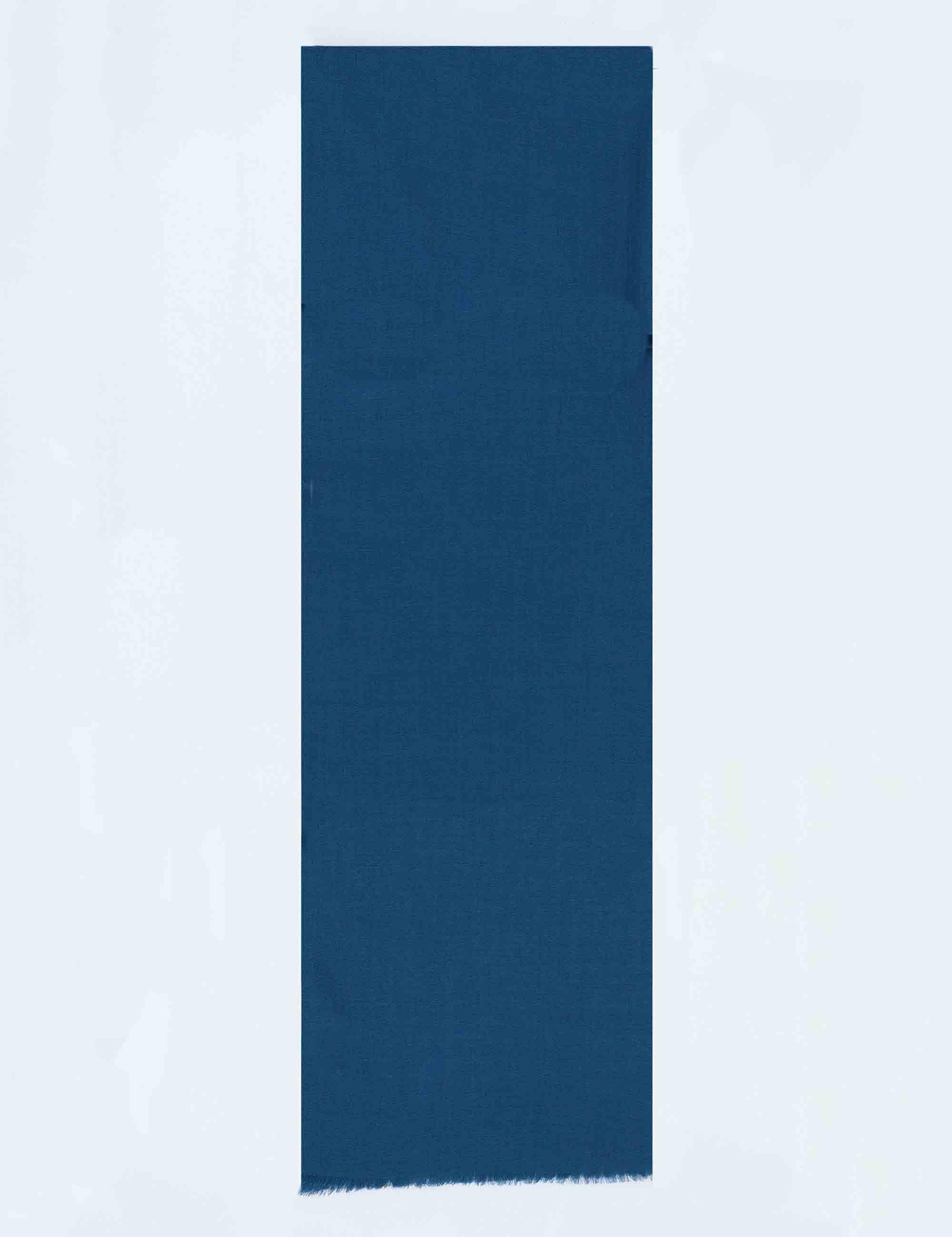 Sciarpe uomo in lana e seta blu U1235 21709 840 BARBIERI 1945 