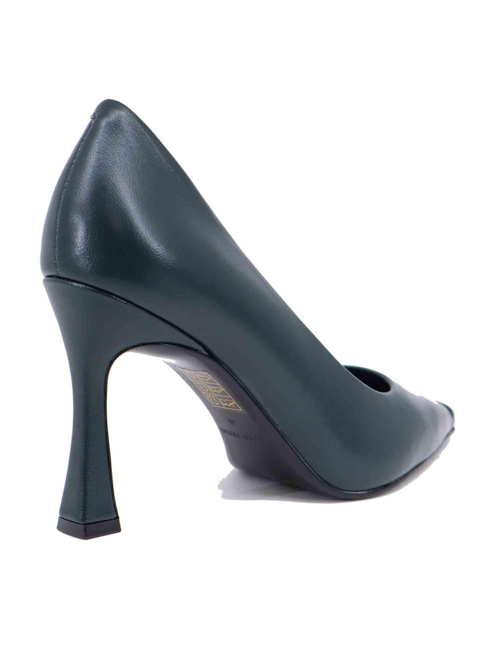 Decollete donna in pelle verde con tacco alto e puntale BI6501X 005 Bruno Premi 